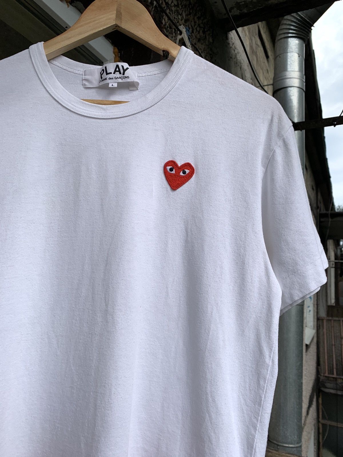 Comme des Garcons Comme des Garçons Play Big Logo Heart White T-Shirt Size US M / EU 48-50 / 2 - 3 Thumbnail