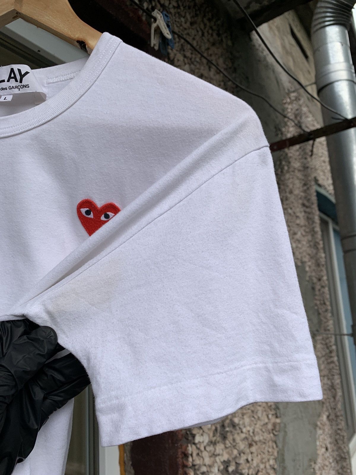 Comme des Garcons Comme des Garçons Play Big Logo Heart White T-Shirt Size US M / EU 48-50 / 2 - 12 Thumbnail