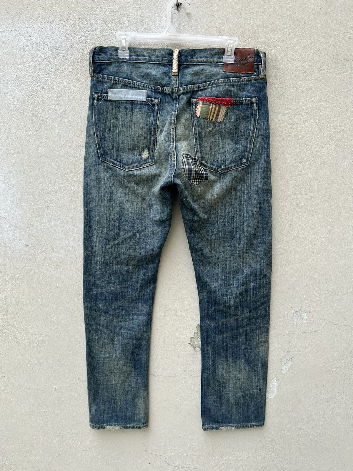 Ralph Lauren Ralph Lauren Rugby Patchwork Distressed Slim Denim Jeans Size US 32 / EU 48 - 12 Thumbnail