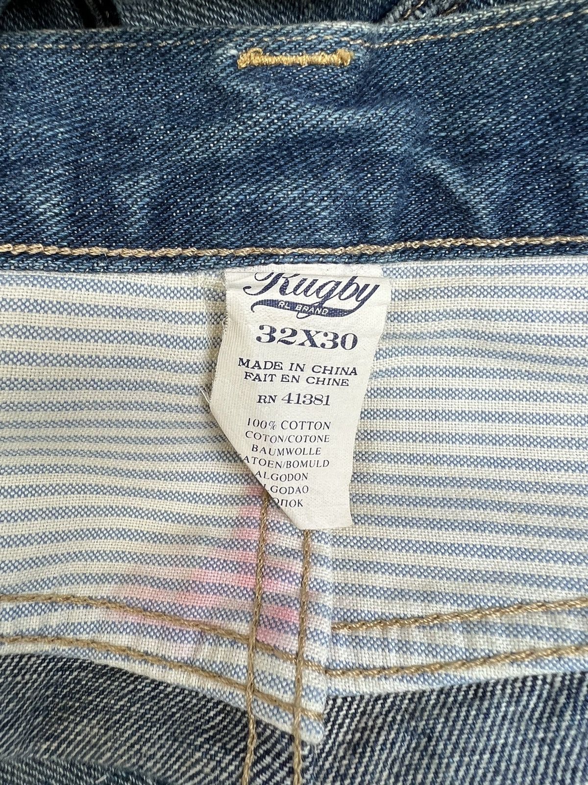 Ralph Lauren Ralph Lauren Rugby Patchwork Distressed Slim Denim Jeans Size US 32 / EU 48 - 18 Thumbnail