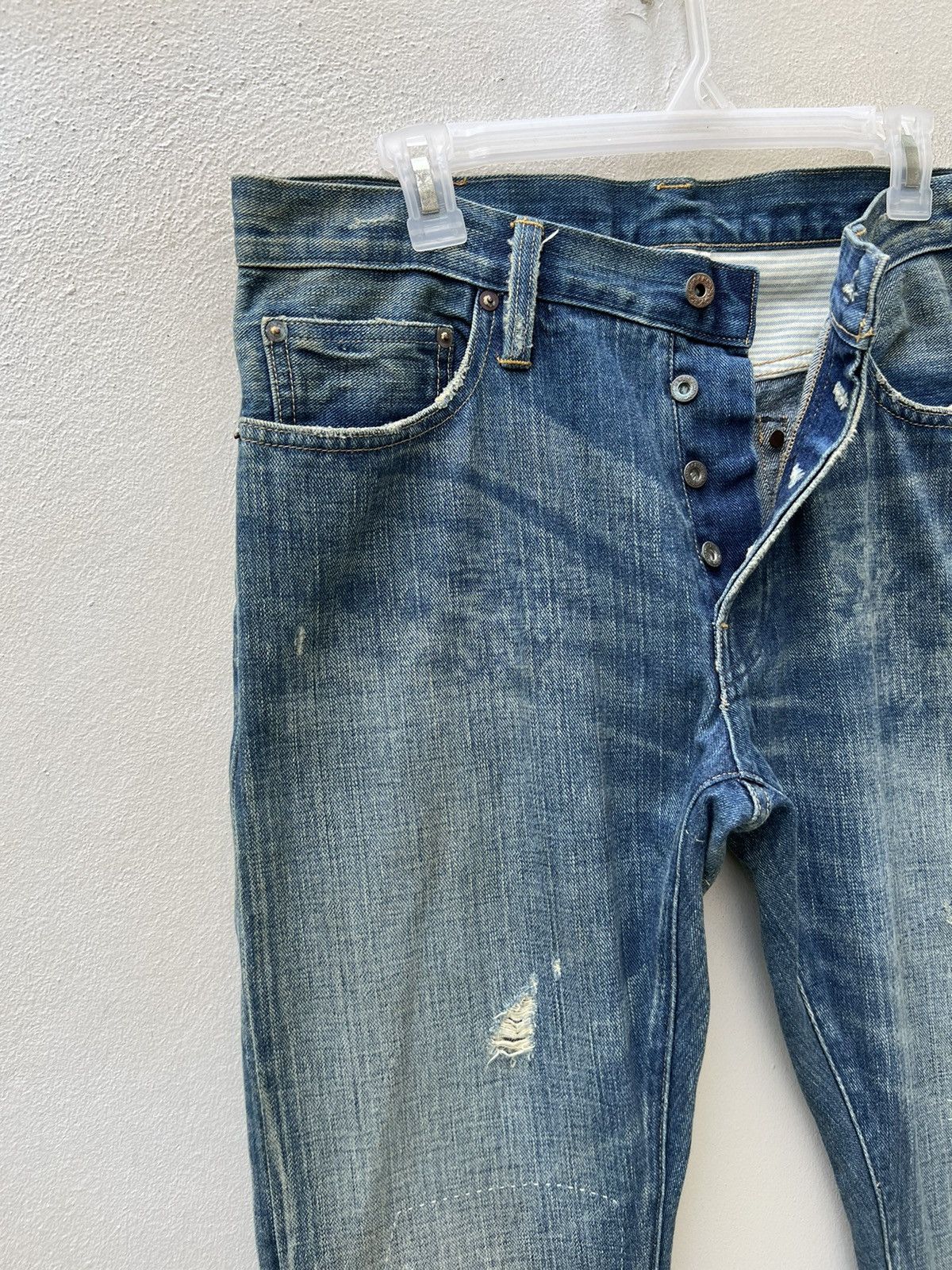 Ralph Lauren Ralph Lauren Rugby Patchwork Distressed Slim Denim Jeans Size US 32 / EU 48 - 5 Thumbnail