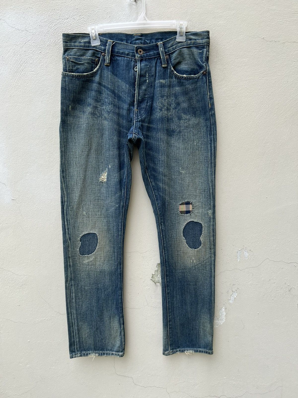 Ralph Lauren Ralph Lauren Rugby Patchwork Distressed Slim Denim Jeans Size US 32 / EU 48 - 3 Thumbnail