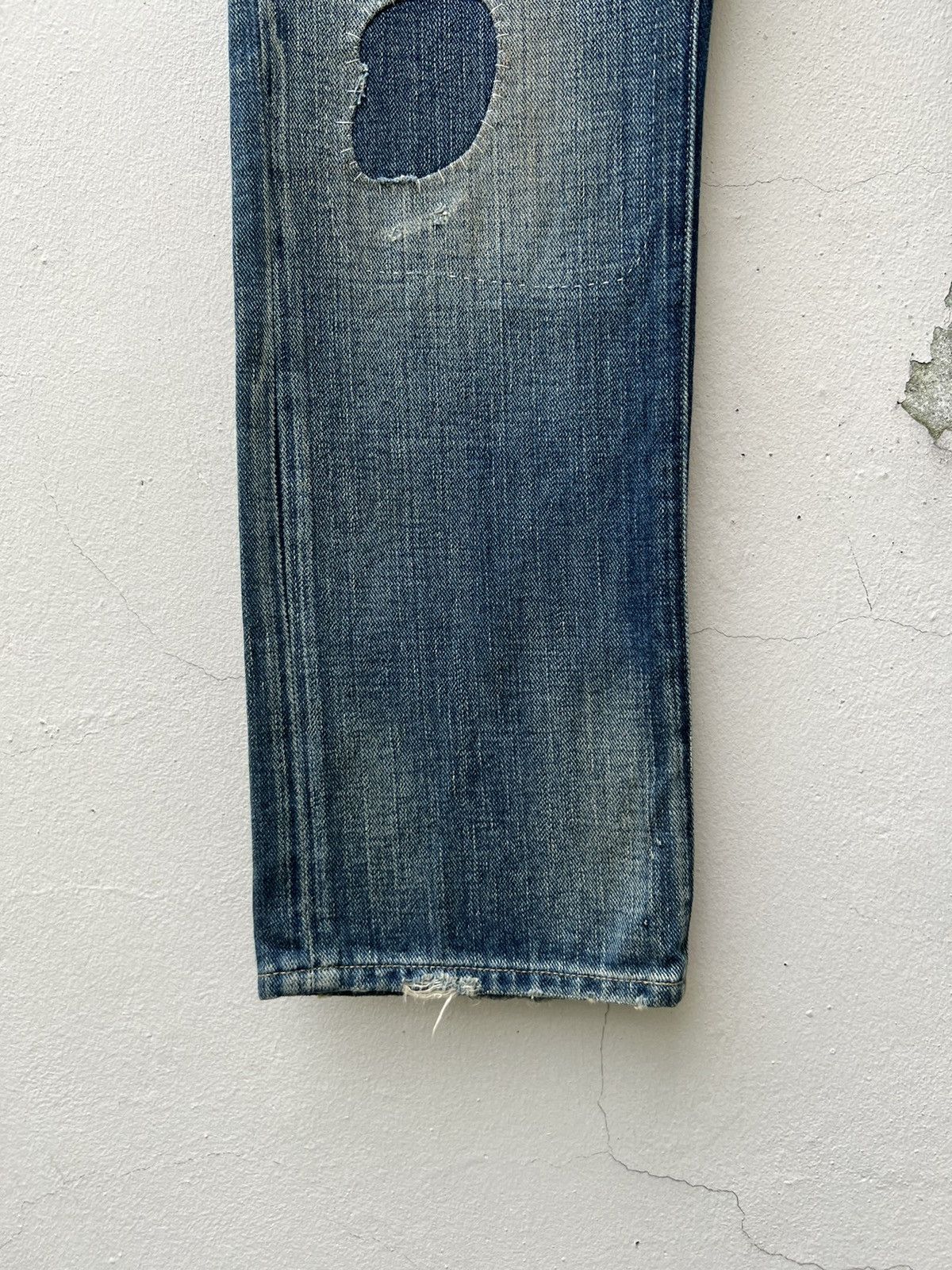Ralph Lauren Ralph Lauren Rugby Patchwork Distressed Slim Denim Jeans Size US 32 / EU 48 - 7 Thumbnail