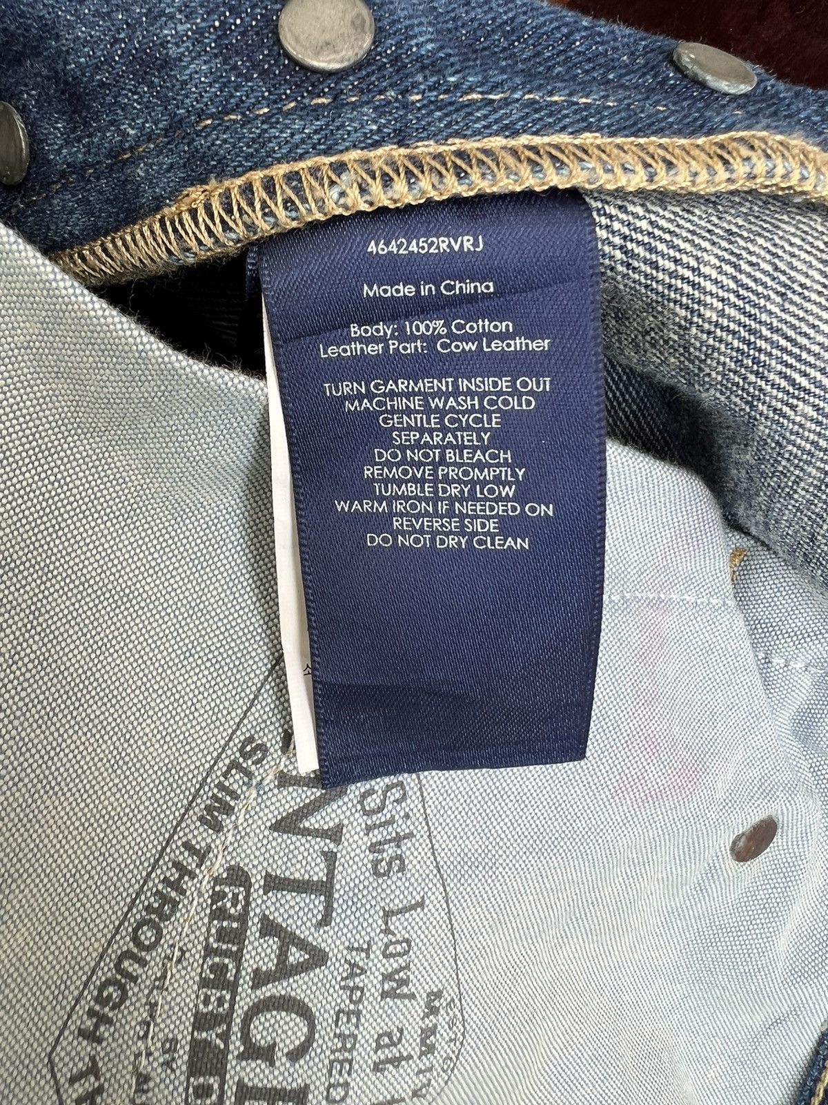Ralph Lauren Ralph Lauren Rugby Patchwork Distressed Slim Denim Jeans Size US 32 / EU 48 - 20 Thumbnail