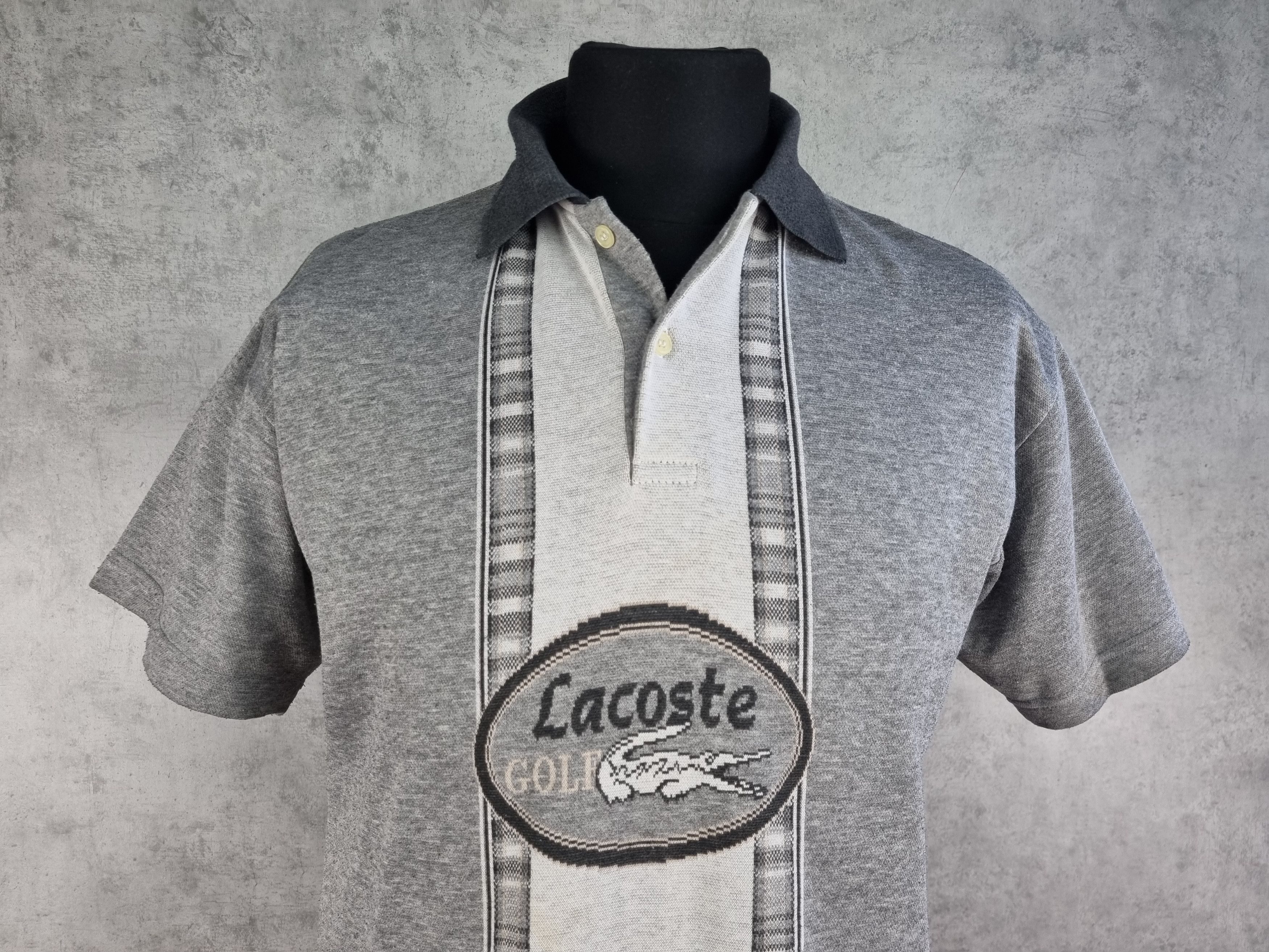 Lacoste × Vintage Rare 80s Lacoste Chemise Golf Polo Big Logo GOLF WANG Size US L / EU 52-54 / 3 - 7 Thumbnail