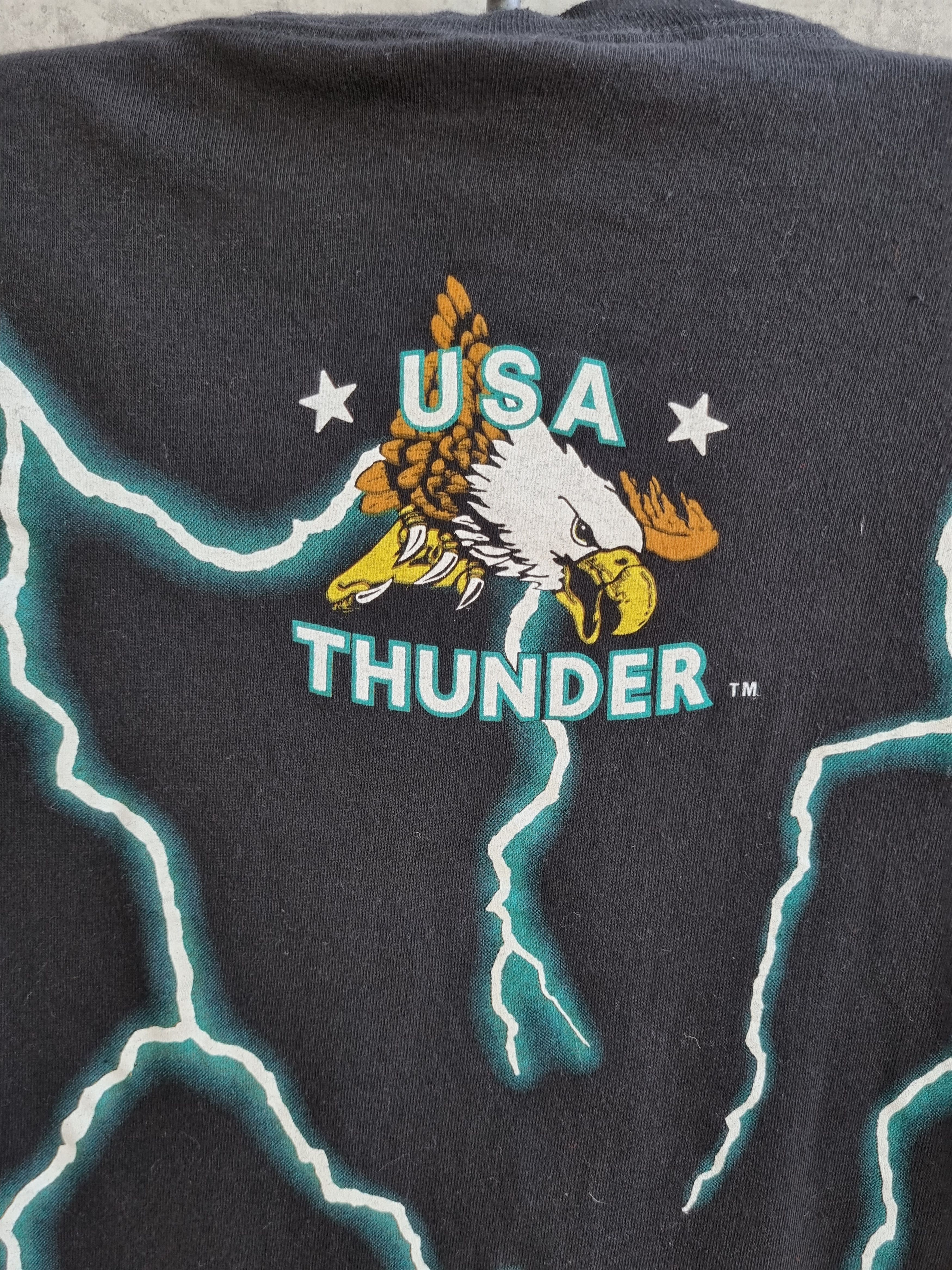 Japanese Brand × Vintage 90s Single stitch Lightening Tee Shirt Kanye West Style Size US L / EU 52-54 / 3 - 5 Thumbnail
