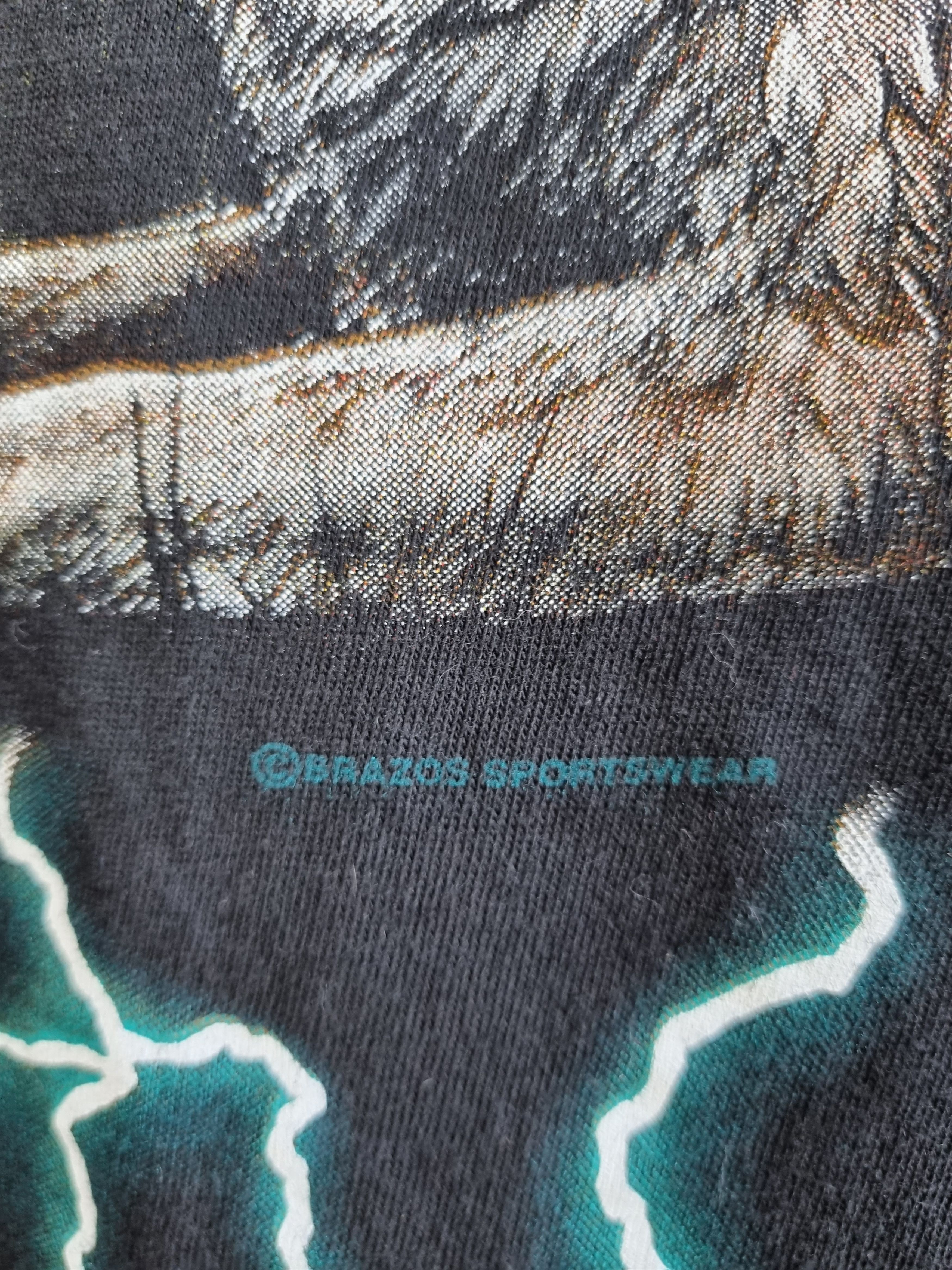 Japanese Brand × Vintage 90s Single stitch Lightening Tee Shirt Kanye West Style Size US L / EU 52-54 / 3 - 6 Thumbnail