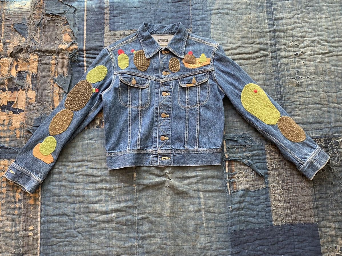 Kapital Kapital cactus embroidery westerner denim jacket | Grailed