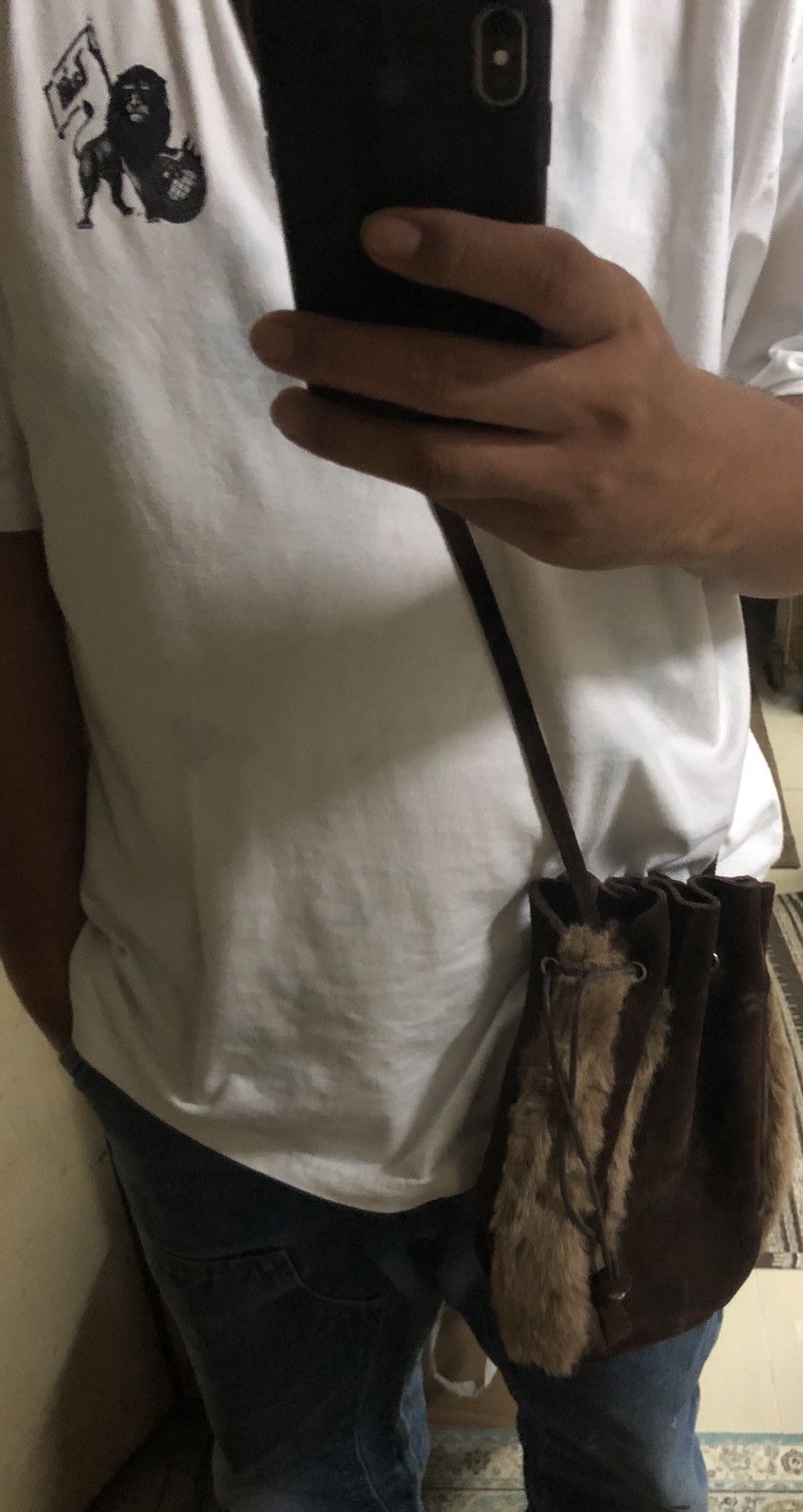 Japanese Brand × Leather NATIVE AMERICAN LEATHER FURS MEDICINE BAG SLING Size ONE SIZE - 11 Thumbnail