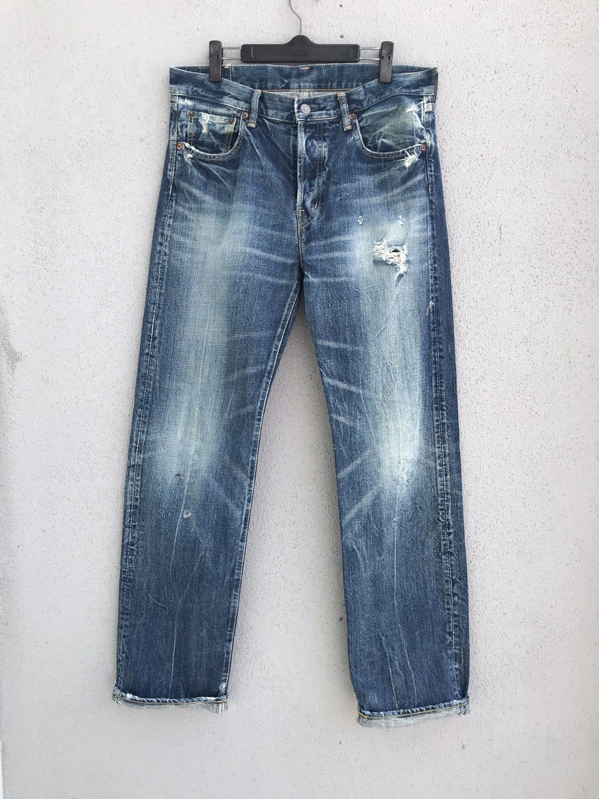 Japanese Brand SPELLBOUND Japan Distressed Denim Jeans Made In Japan Size US 32 / EU 48 - 14 Thumbnail