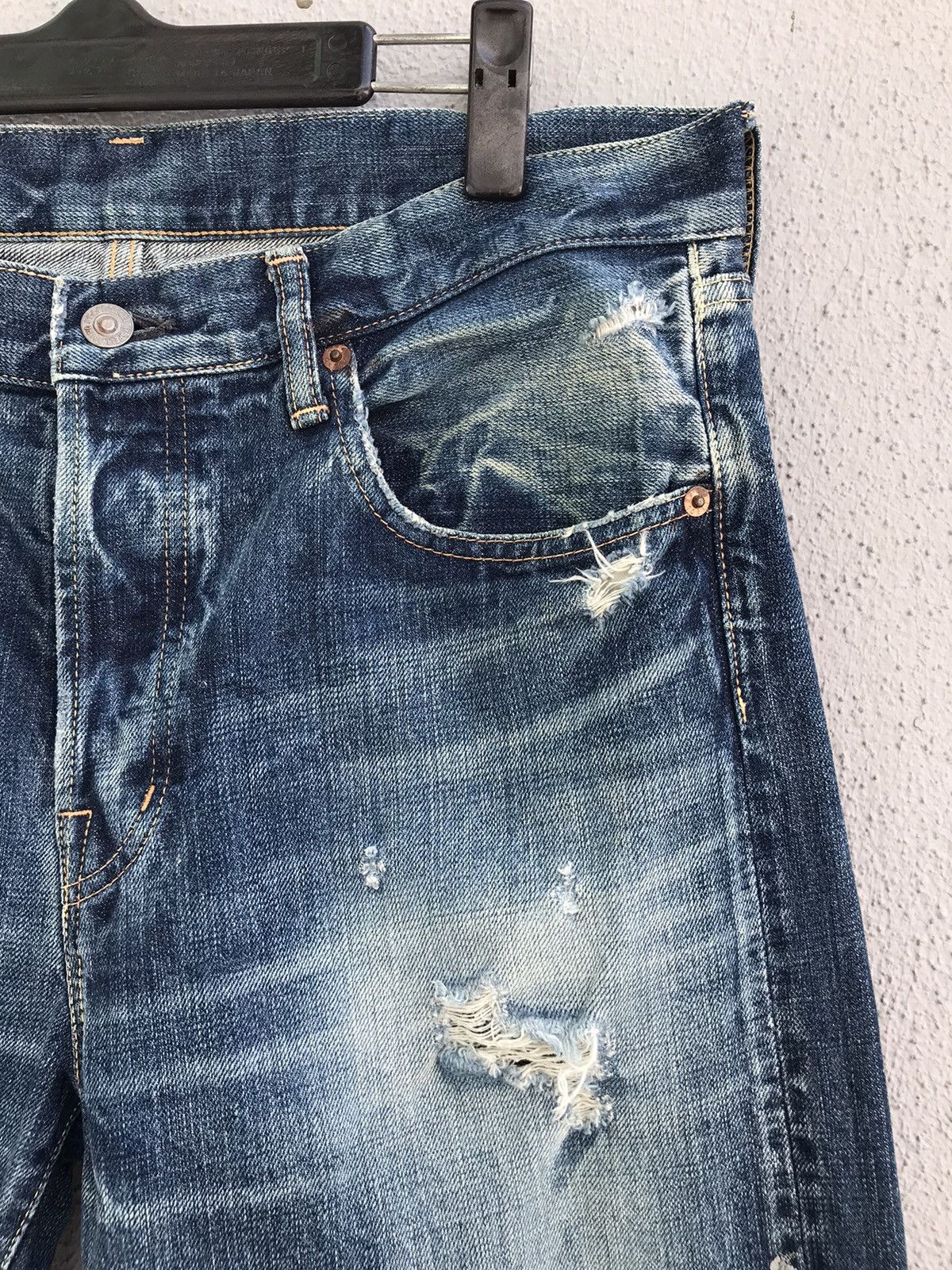 Japanese Brand SPELLBOUND Japan Distressed Denim Jeans Made In Japan Size US 32 / EU 48 - 7 Thumbnail