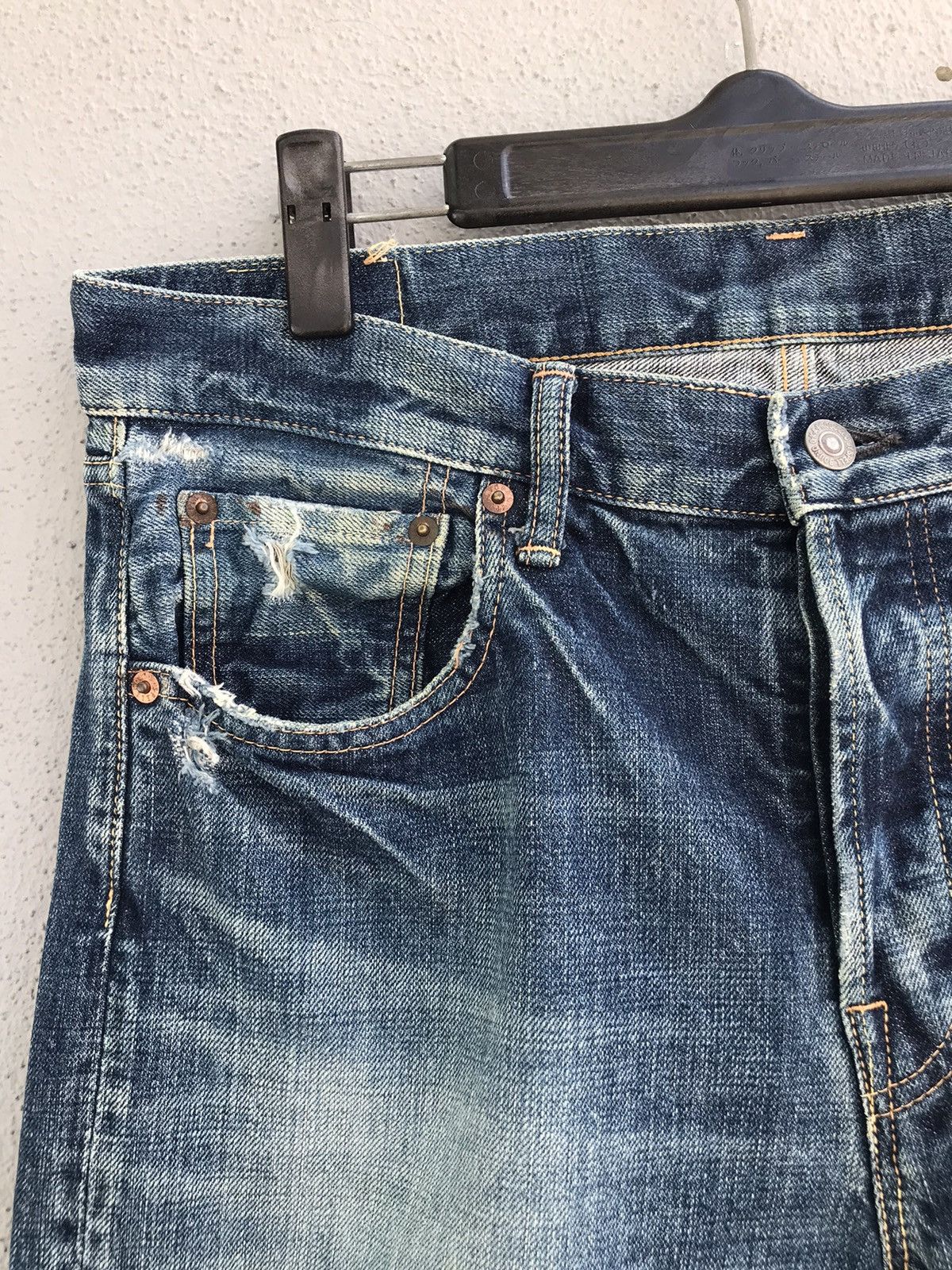 Japanese Brand SPELLBOUND Japan Distressed Denim Jeans Made In Japan Size US 32 / EU 48 - 6 Thumbnail