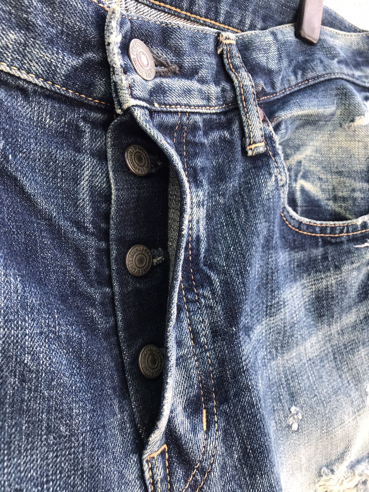 Japanese Brand SPELLBOUND Japan Distressed Denim Jeans Made In Japan Size US 32 / EU 48 - 8 Thumbnail