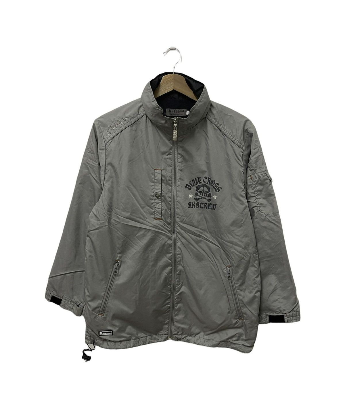 Japanese Brand × Vintage Vintage Blue Cross School Printed Light Jacket Size US S / EU 44-46 / 1 - 3 Thumbnail