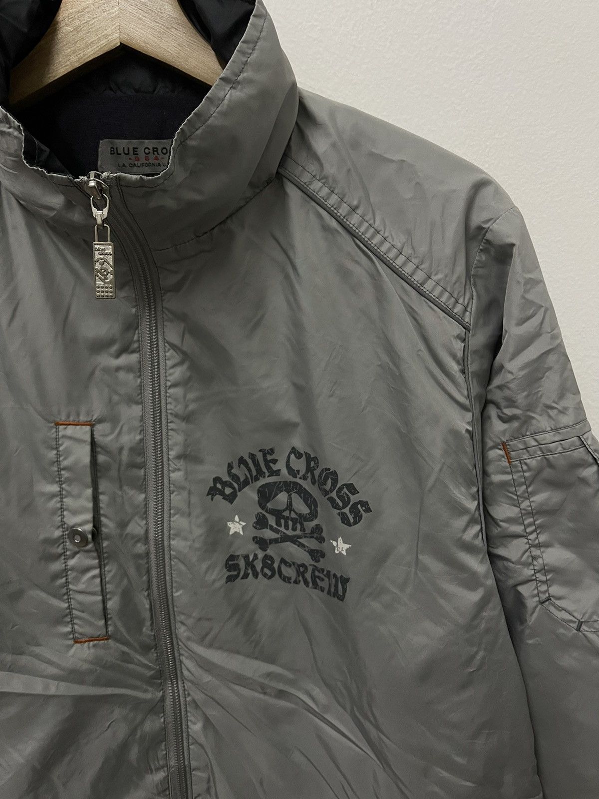 Japanese Brand × Vintage Vintage Blue Cross School Printed Light Jacket Size US S / EU 44-46 / 1 - 4 Thumbnail