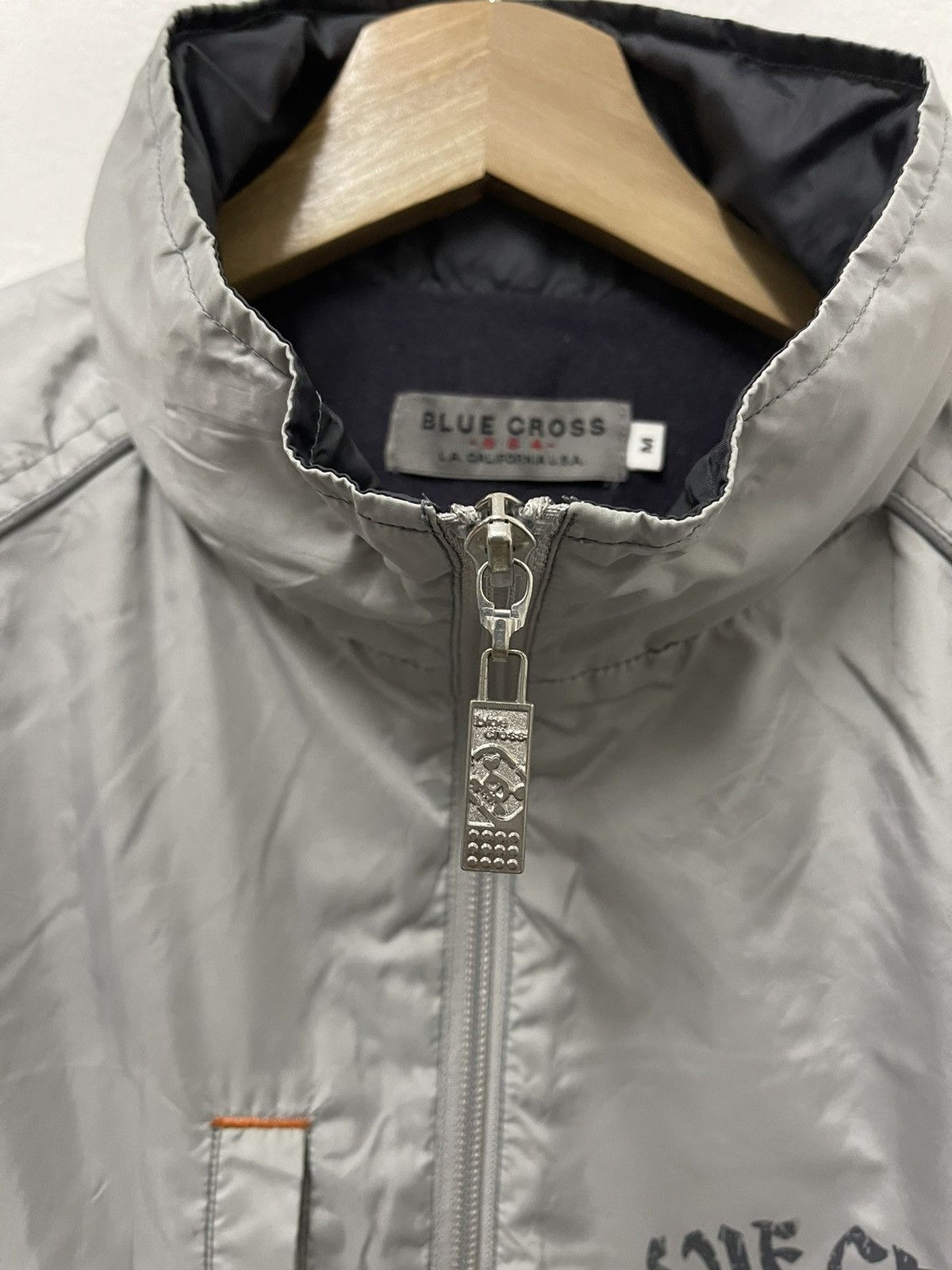 Japanese Brand × Vintage Vintage Blue Cross School Printed Light Jacket Size US S / EU 44-46 / 1 - 9 Thumbnail