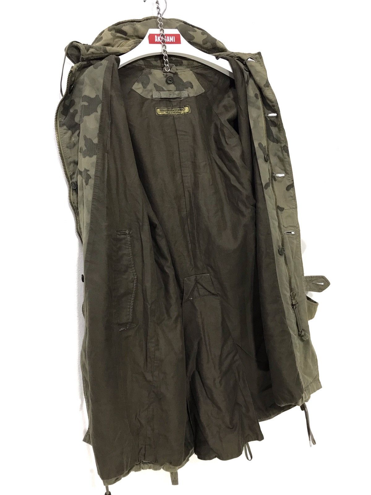 Maison MIHARA YASUHIRO 🛩Miharayasuhiro🛩Damask Camo Military Parka Fish Tail 8🟩 Size US S / EU 44-46 / 1 - 9 Thumbnail