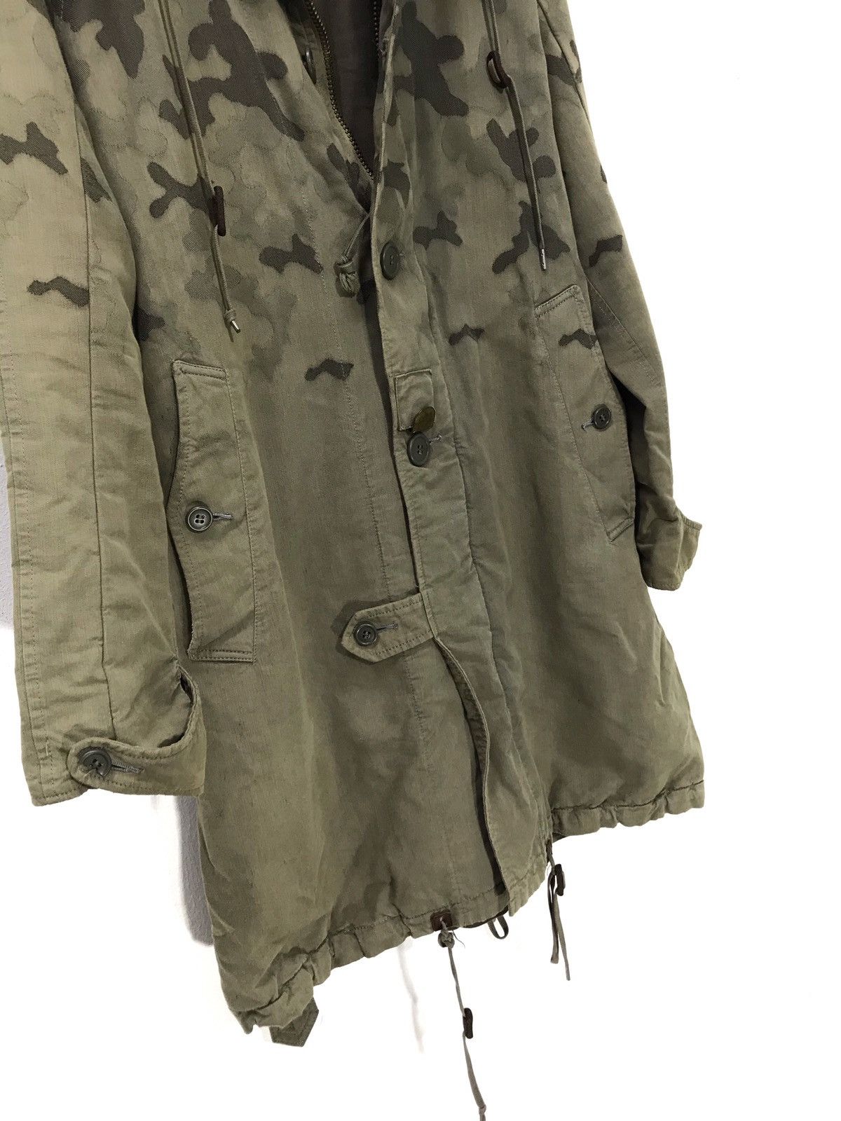 Maison MIHARA YASUHIRO 🛩Miharayasuhiro🛩Damask Camo Military Parka Fish Tail 8🟩 Size US S / EU 44-46 / 1 - 2 Thumbnail