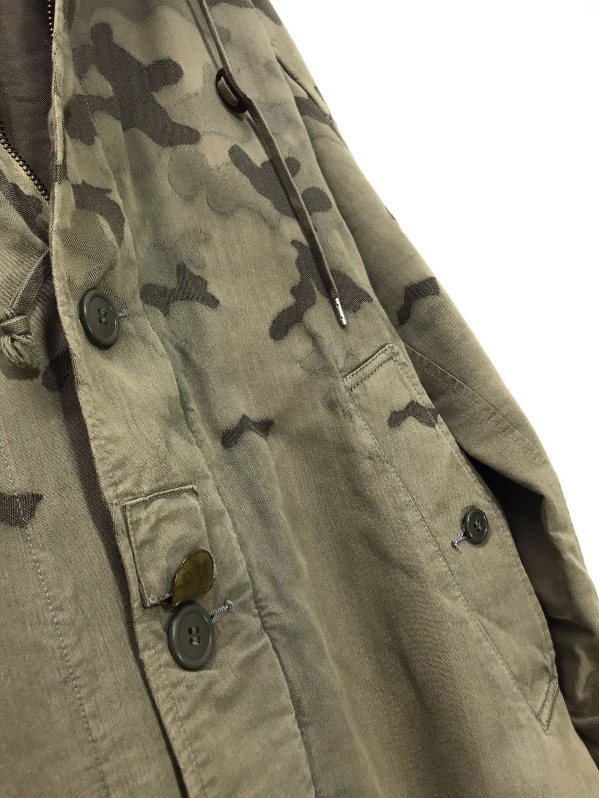 Maison MIHARA YASUHIRO 🛩Miharayasuhiro🛩Damask Camo Military Parka Fish Tail 8🟩 Size US S / EU 44-46 / 1 - 3 Thumbnail