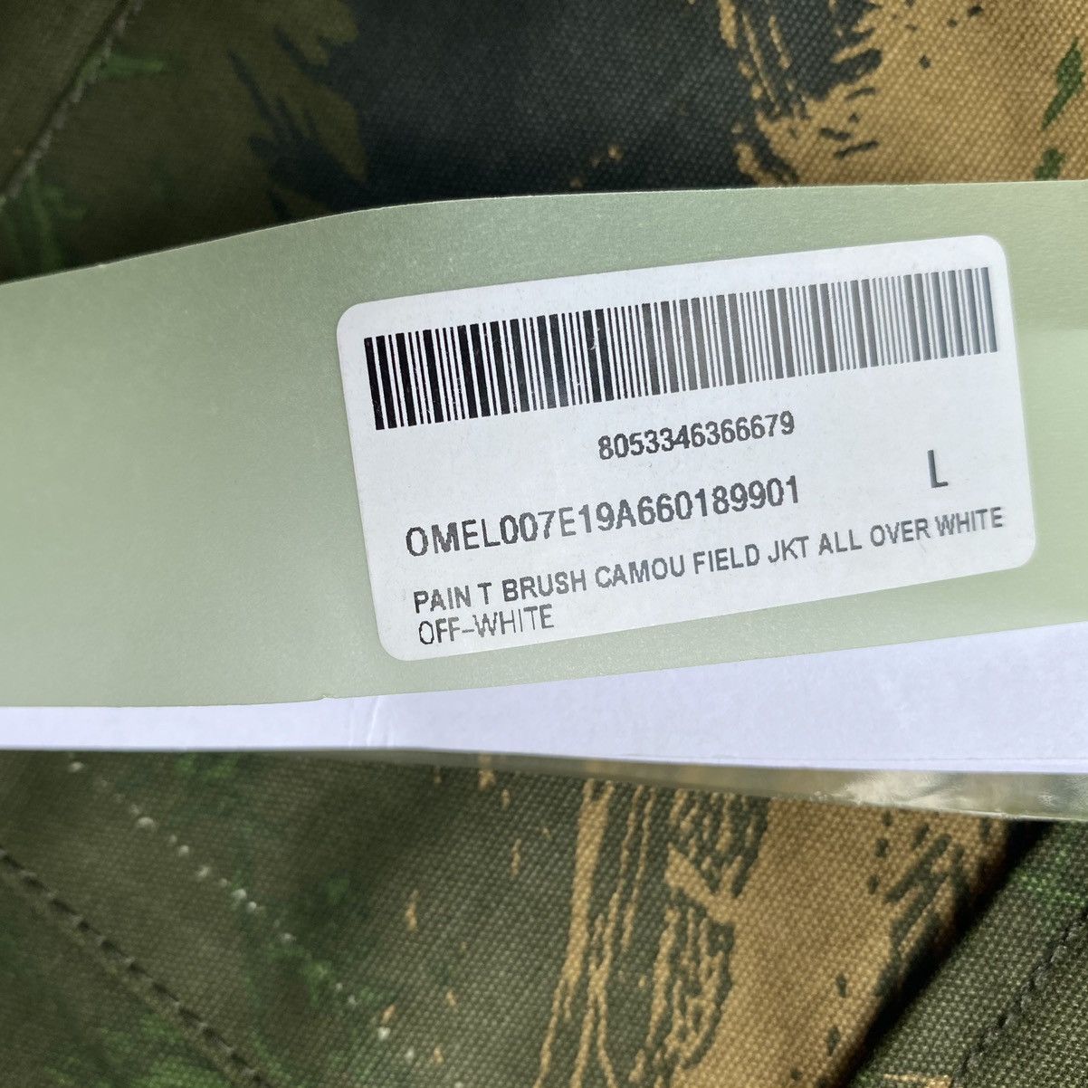 Off-White AW19 Paint Brush Camo Field Jacket Size US L / EU 52-54 / 3 - 7 Thumbnail