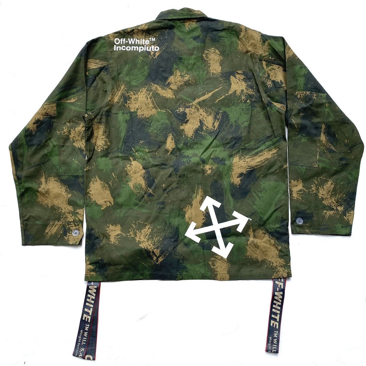 Off-White AW19 Paint Brush Camo Field Jacket Size US L / EU 52-54 / 3 - 2 Thumbnail