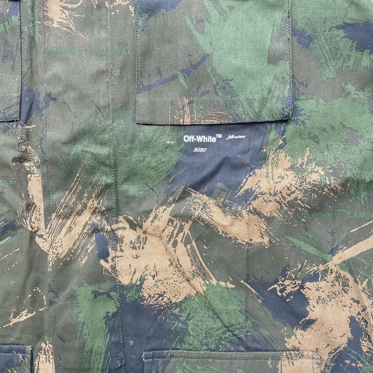 Off-White AW19 Paint Brush Camo Field Jacket Size US L / EU 52-54 / 3 - 5 Thumbnail