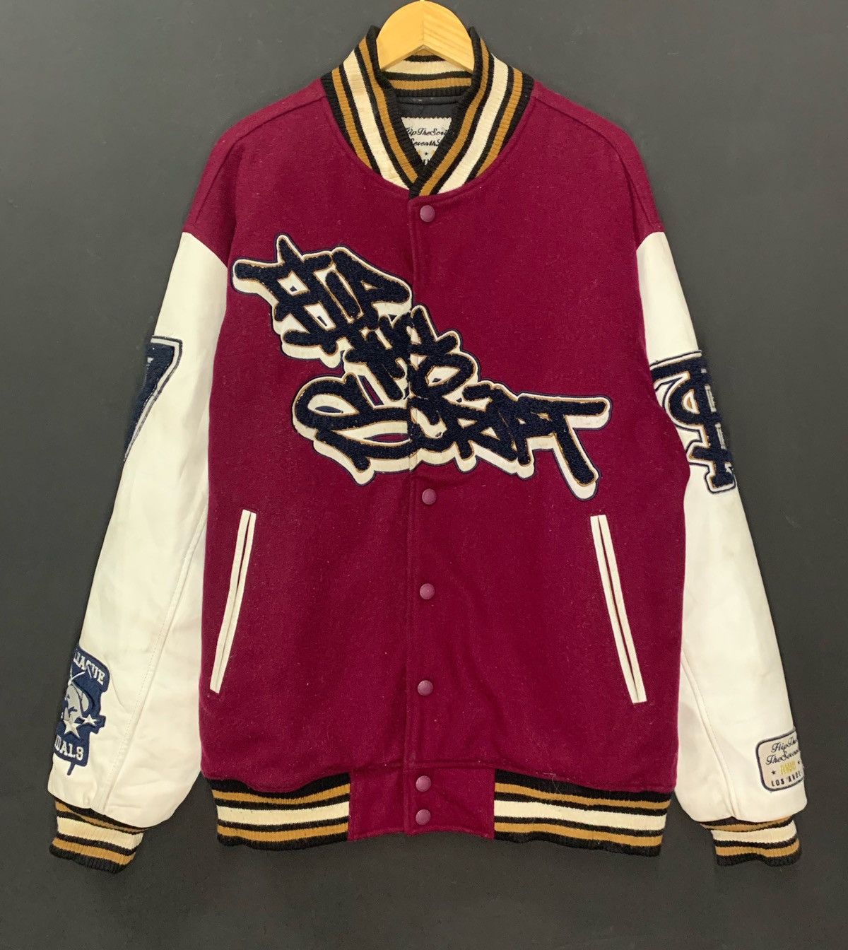Vintage ❤️‍🔥 Vintage Major League Vandals Limited Varsity Jacket Size US L / EU 52-54 / 3 - 2 Thumbnail