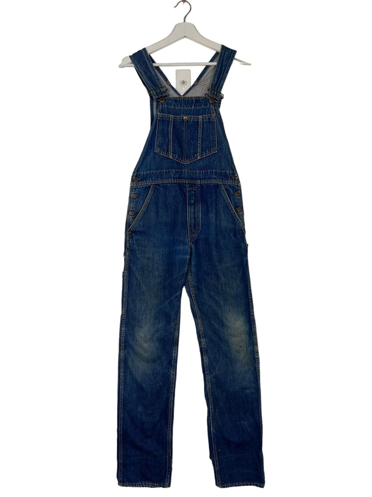 Big John 🔥VINTAGE BIG JOHN OVERALLS DENIM Size US 30 / EU 46 - 4 Thumbnail