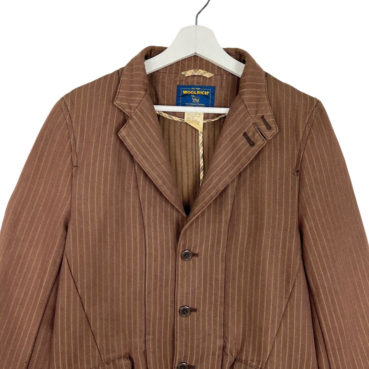 Woolrich Woolen Mills 🔥 VINTAGE WOOLRICH HIKORY CHORE JACKET Size US M / EU 48-50 / 2 - 4 Thumbnail
