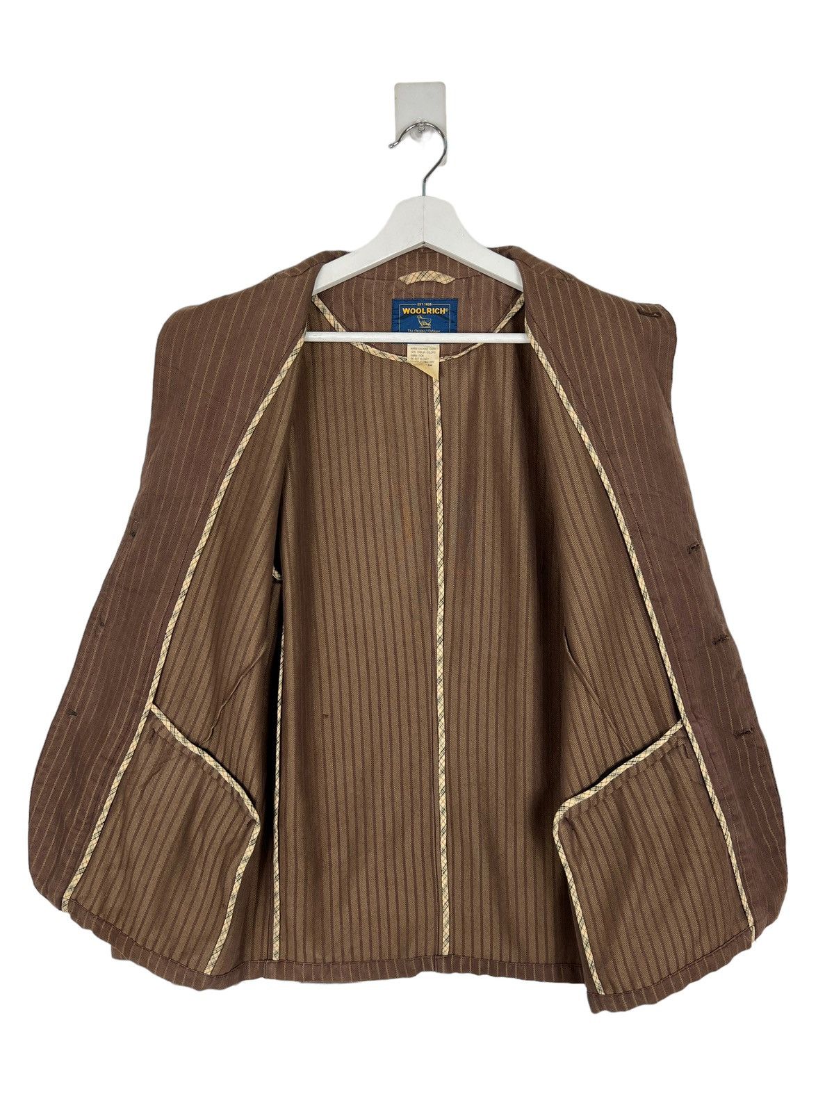 Woolrich Woolen Mills 🔥 VINTAGE WOOLRICH HIKORY CHORE JACKET Size US M / EU 48-50 / 2 - 7 Thumbnail