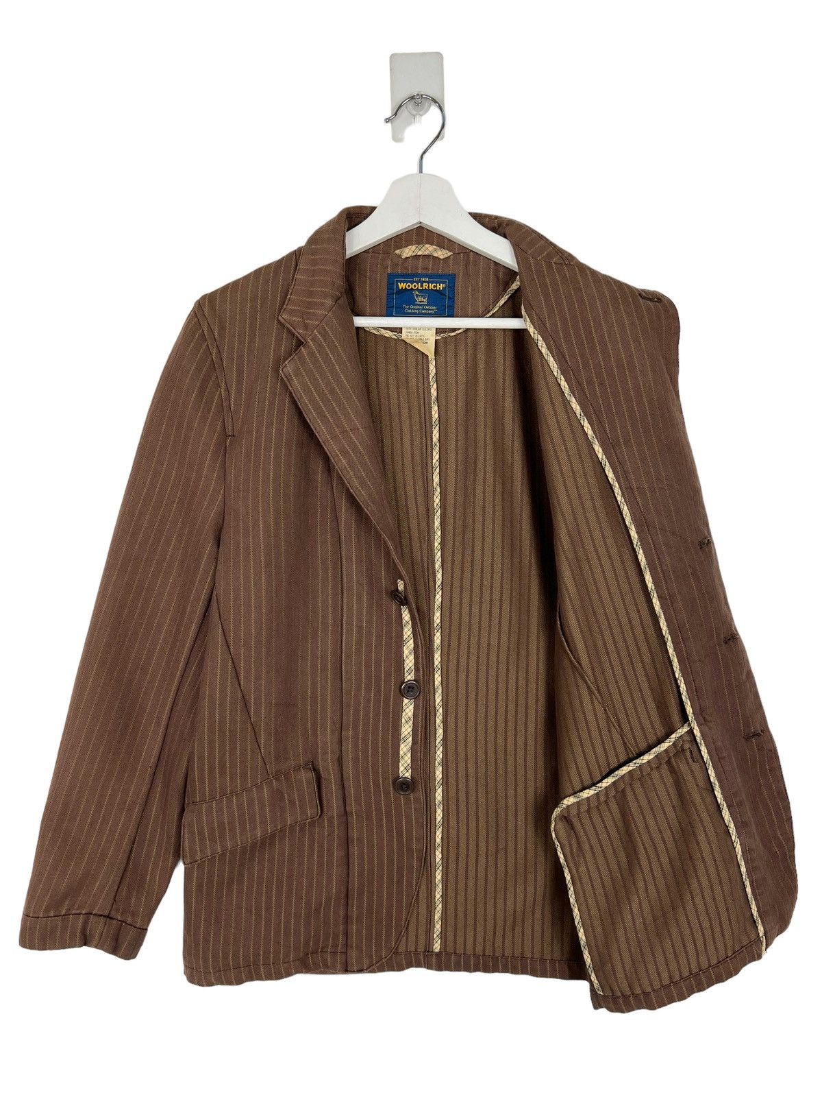 Woolrich Woolen Mills 🔥 VINTAGE WOOLRICH HIKORY CHORE JACKET Size US M / EU 48-50 / 2 - 6 Thumbnail