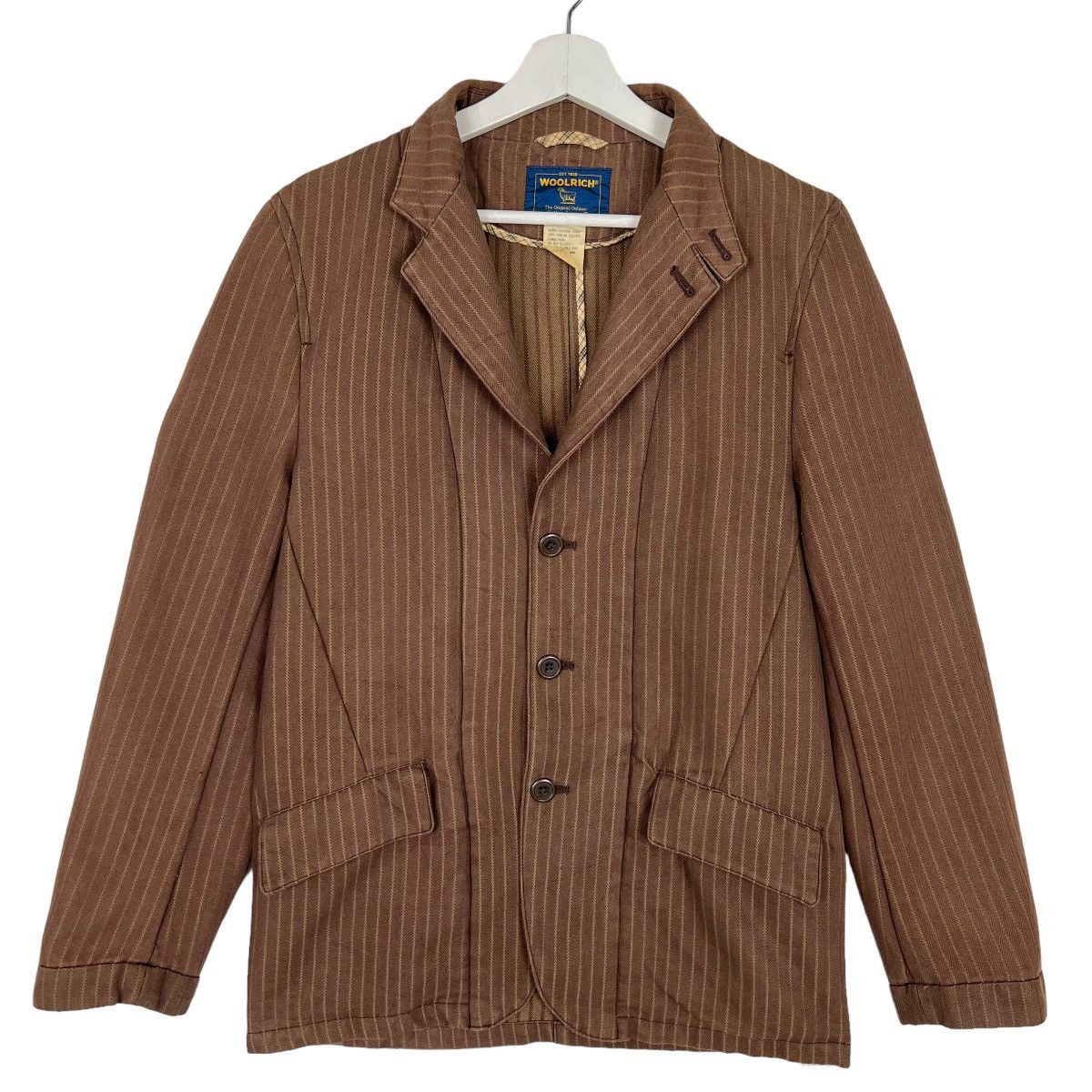 Woolrich Woolen Mills 🔥 VINTAGE WOOLRICH HIKORY CHORE JACKET Size US M / EU 48-50 / 2 - 1 Thumbnail
