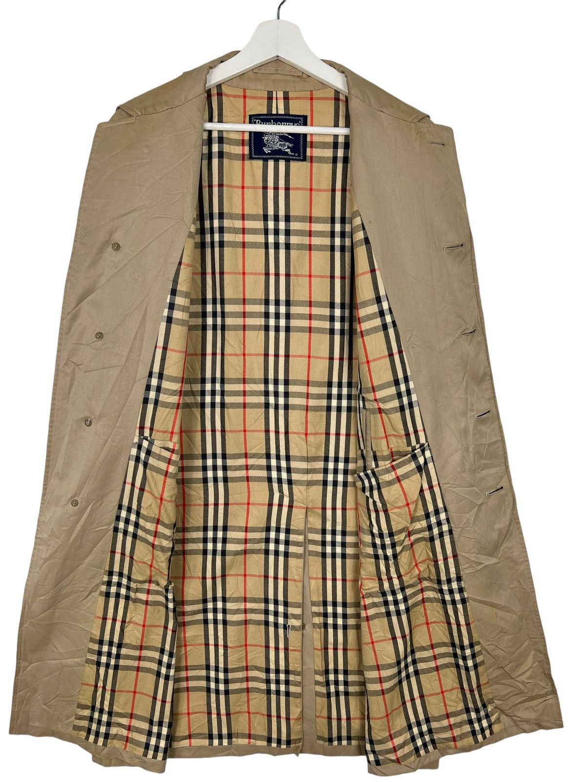 Burberry 🔥 BURBERRYS TRENCH COAT NOVA CHECK LINING Size US M / EU 48-50 / 2 - 6 Thumbnail