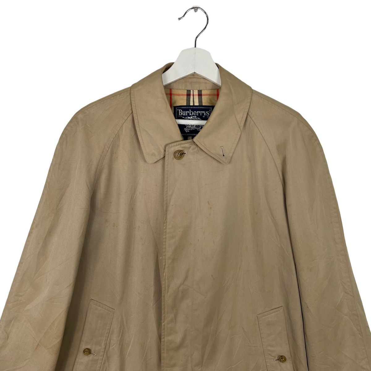Burberry 🔥 BURBERRYS TRENCH COAT NOVA CHECK LINING Size US M / EU 48-50 / 2 - 4 Thumbnail