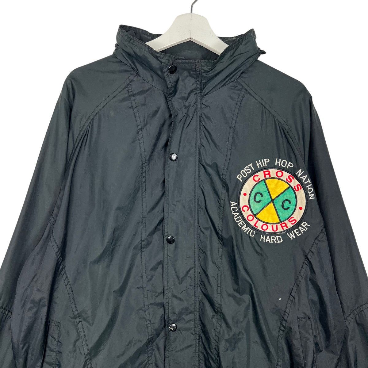 Cross Colours 💥 90s VINTAGE CROSS COLOURS RASTA COACH JACKET Size US M / EU 48-50 / 2 - 5 Thumbnail