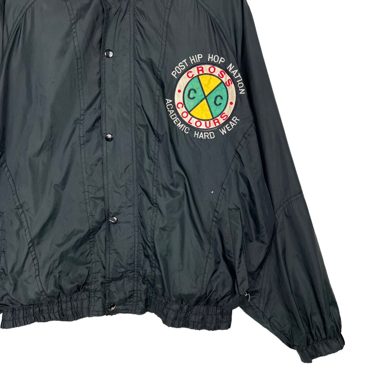 Cross Colours 💥 90s VINTAGE CROSS COLOURS RASTA COACH JACKET Size US M / EU 48-50 / 2 - 7 Thumbnail