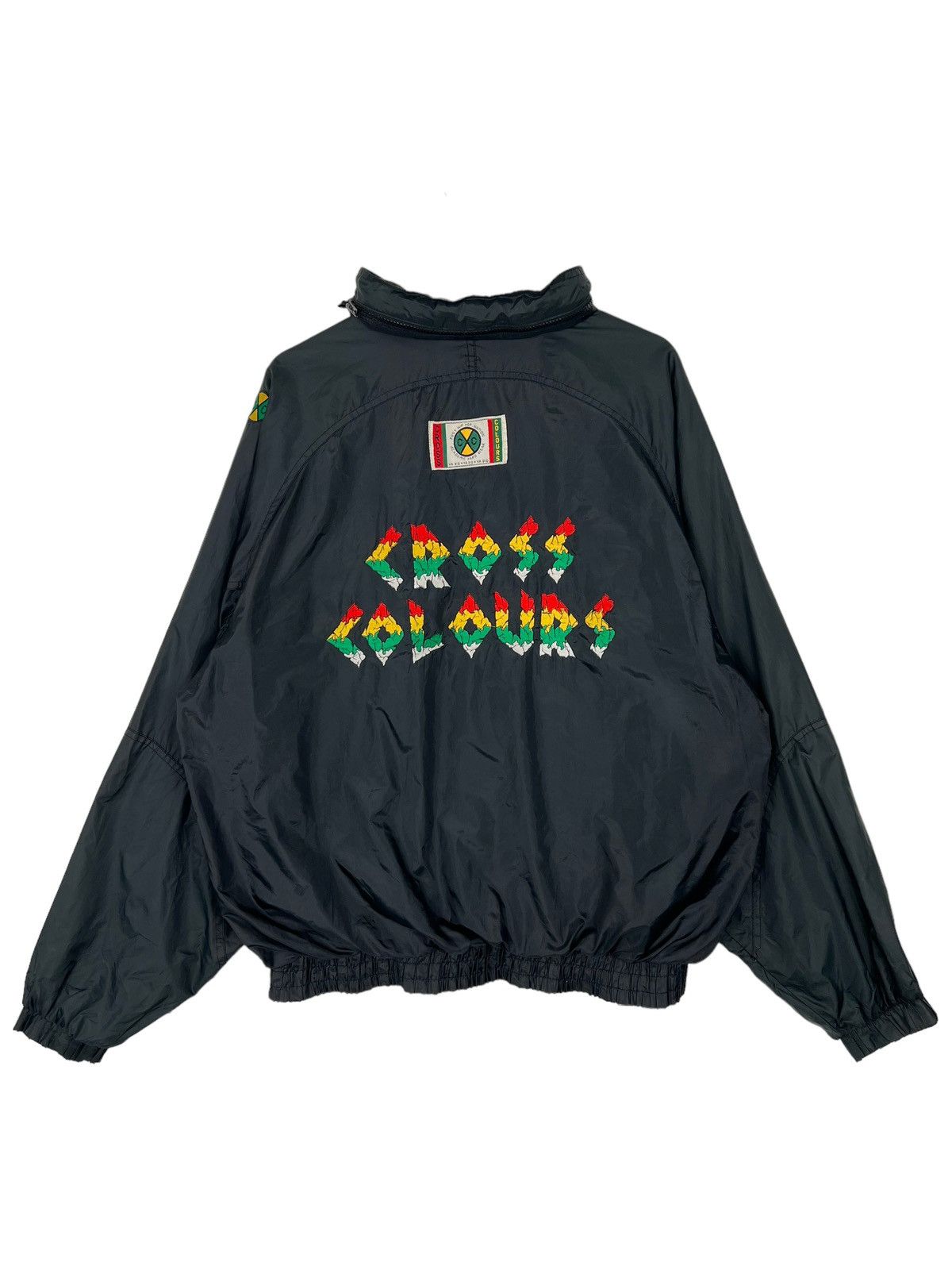 Cross Colours 💥 90s VINTAGE CROSS COLOURS RASTA COACH JACKET Size US M / EU 48-50 / 2 - 2 Thumbnail