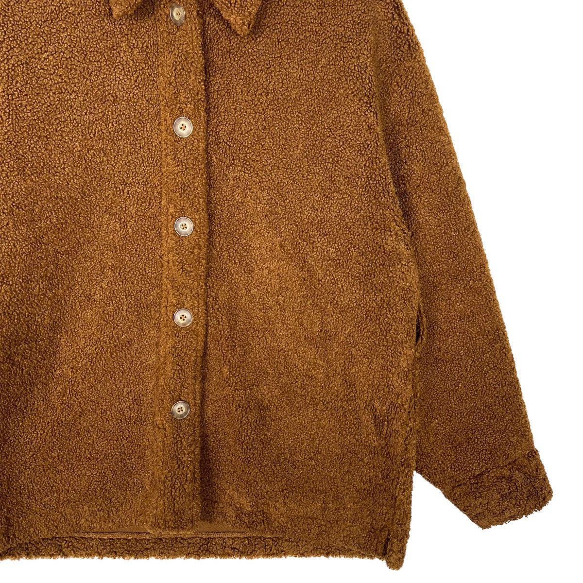 Japanese Brand 🔥 THE FUTURE OF U BOA FLEECE BUTTON BLOUSON Size US L / EU 52-54 / 3 - 6 Thumbnail