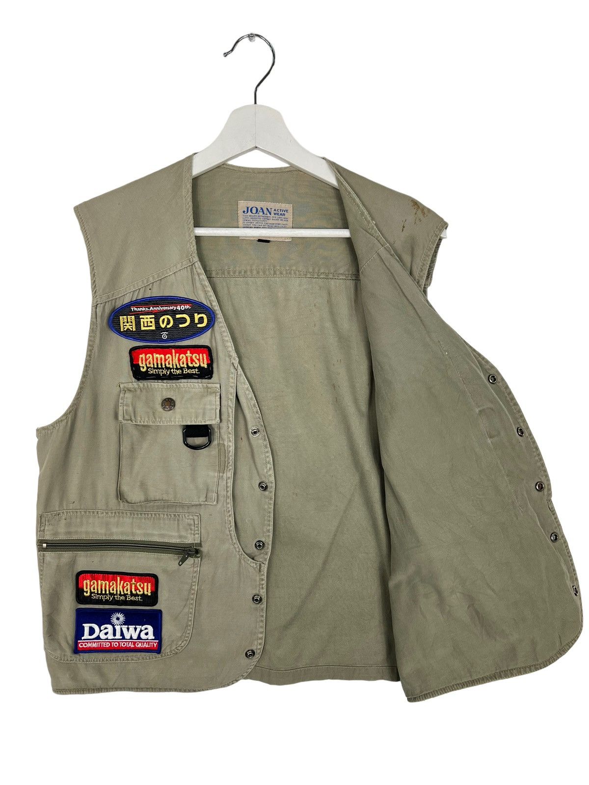 Japanese Brand × Vintage 💥 RARE VINTAGE DAIWA PATCHES FISHING HUNTING VEST Size US L / EU 52-54 / 3 - 6 Thumbnail