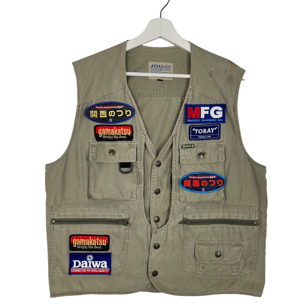 Japanese Brand × Vintage 💥 RARE VINTAGE DAIWA PATCHES FISHING HUNTING VEST Size US L / EU 52-54 / 3 - 1 Thumbnail