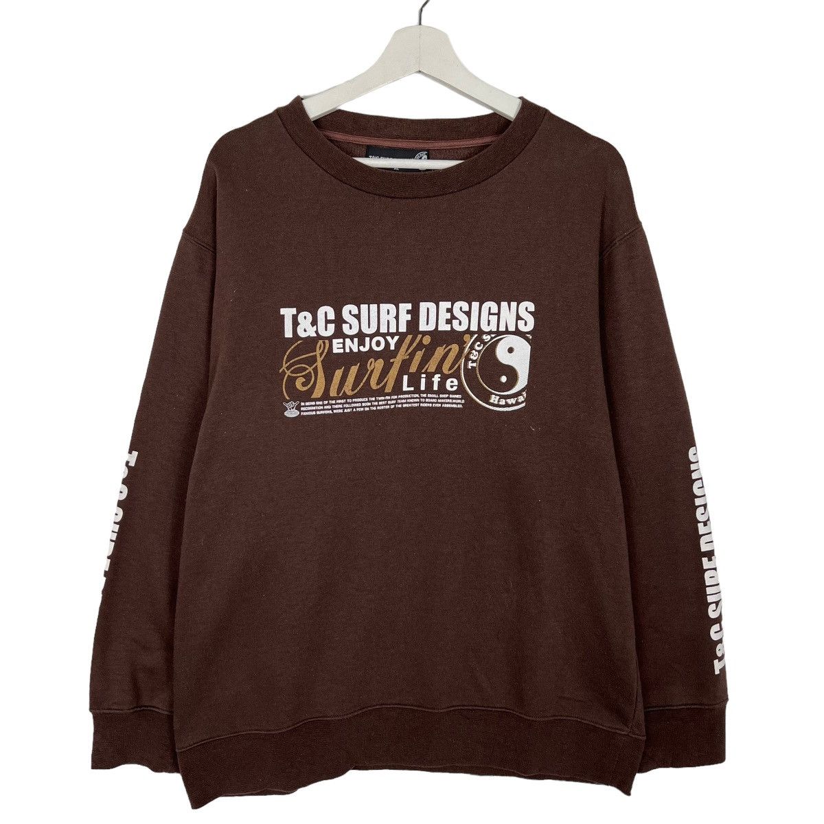 Other 🔥 T&C SURF DESIGNS HAWAII BIG LOGO SWEATSHIRT Size US XL / EU 56 / 4 - 1 Thumbnail