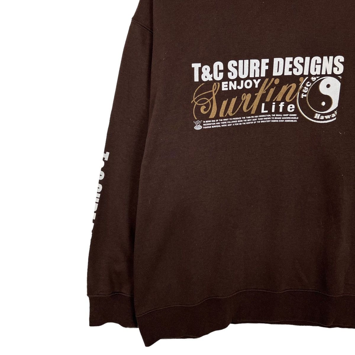 Other 🔥 T&C SURF DESIGNS HAWAII BIG LOGO SWEATSHIRT Size US XL / EU 56 / 4 - 3 Thumbnail