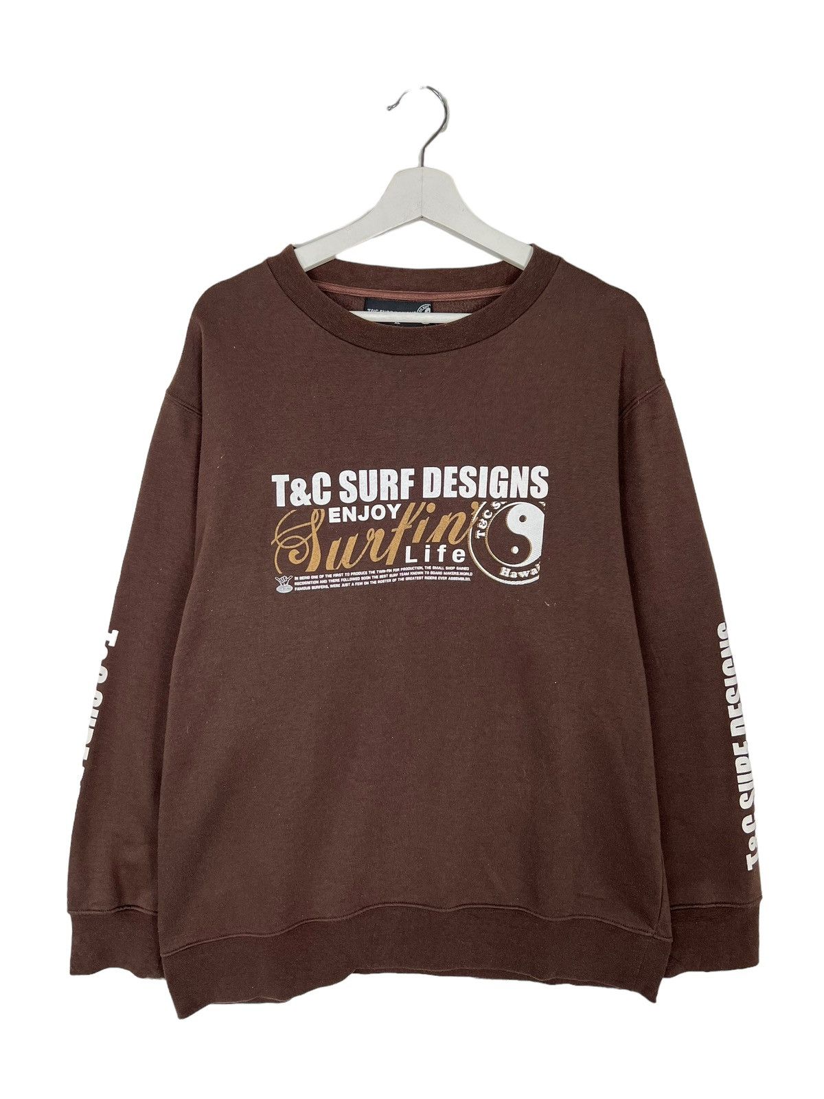 Other 🔥 T&C SURF DESIGNS HAWAII BIG LOGO SWEATSHIRT Size US XL / EU 56 / 4 - 6 Thumbnail