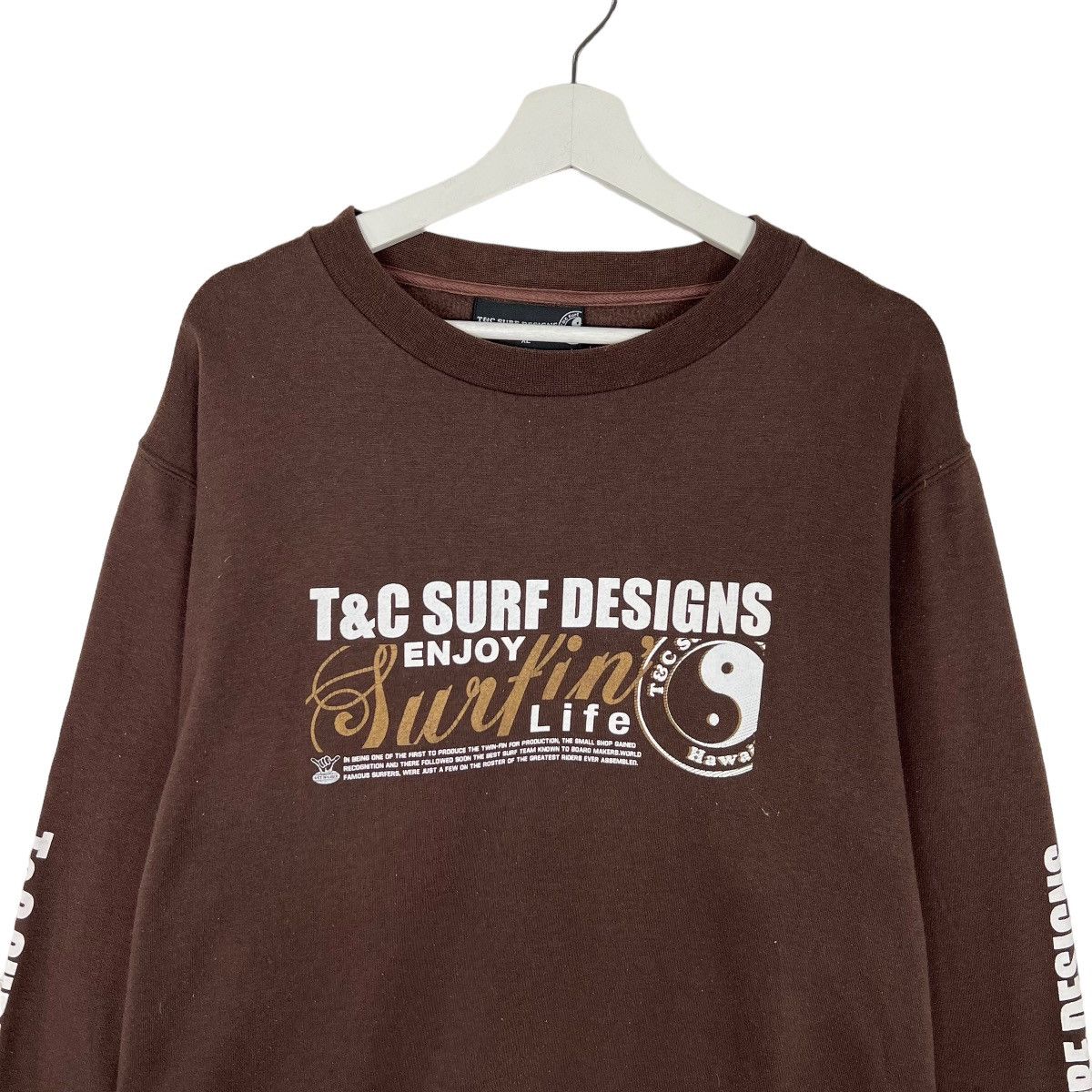 Other 🔥 T&C SURF DESIGNS HAWAII BIG LOGO SWEATSHIRT Size US XL / EU 56 / 4 - 4 Thumbnail