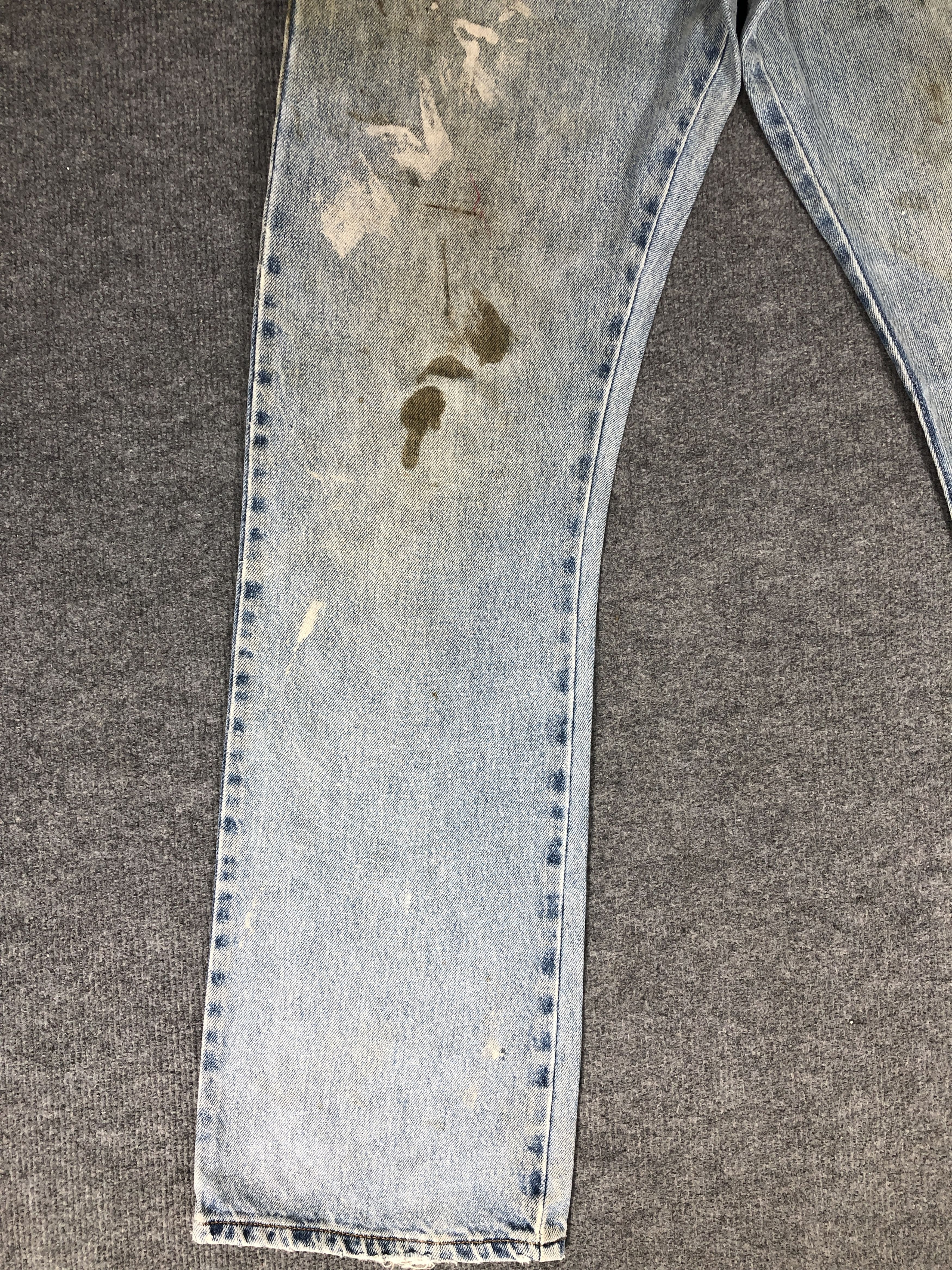 Levi's Vintage Y2k Levi's 517 Dirty Light Wash Boot Cut Denim Jean Size US 33 - 6 Thumbnail