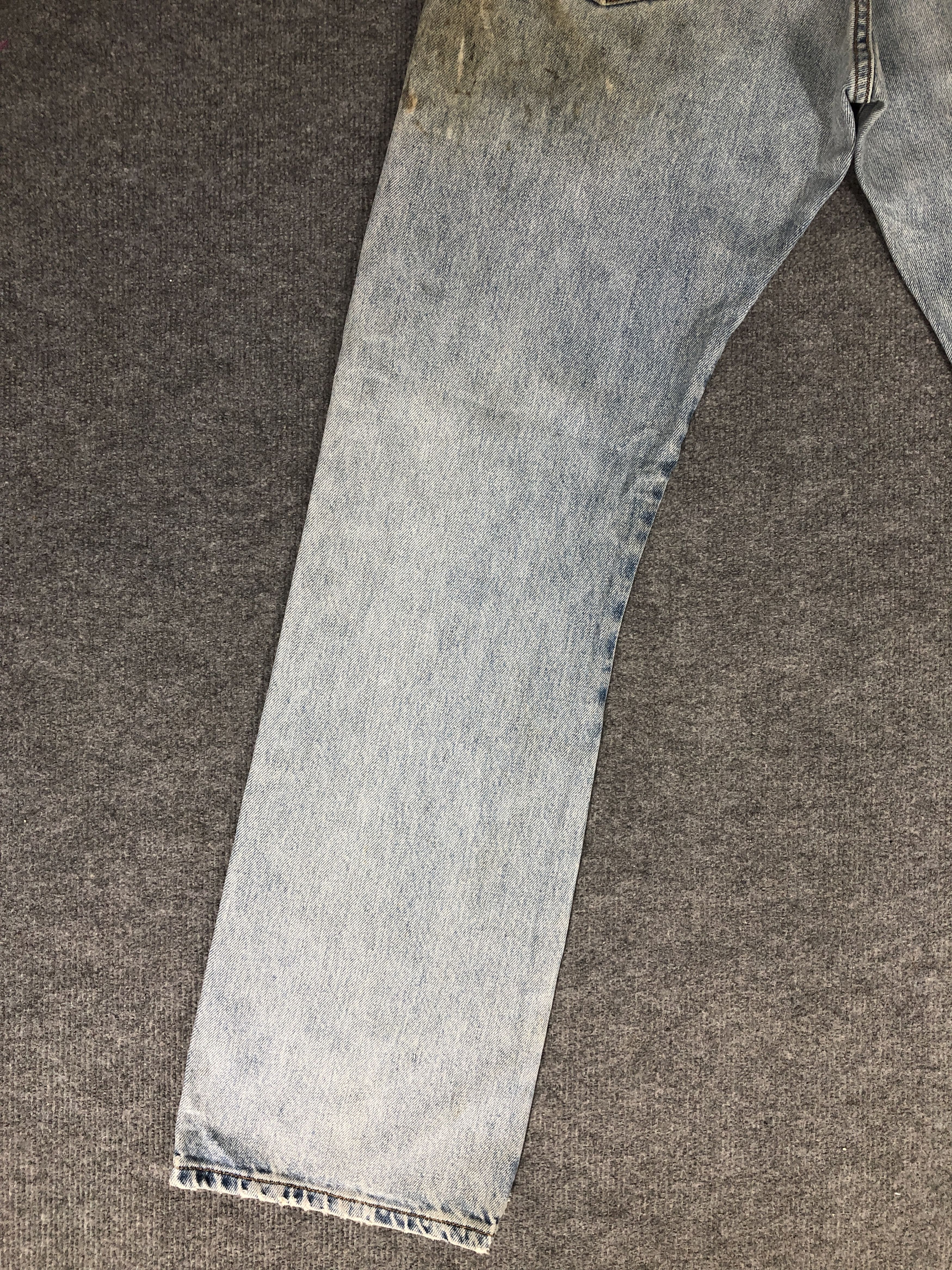 Levi's Vintage Y2k Levi's 517 Dirty Light Wash Boot Cut Denim Jean Size US 33 - 8 Thumbnail