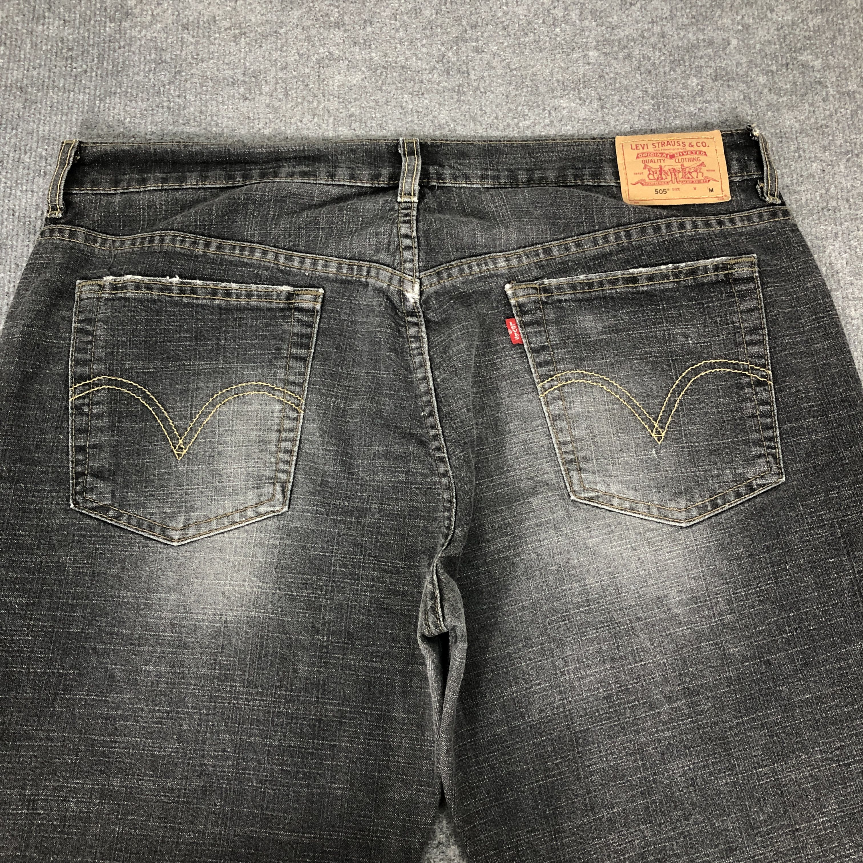 Levi's Levi's 505 Nouveau Straight Stretch Faded Jean Size US 37 - 11 Thumbnail