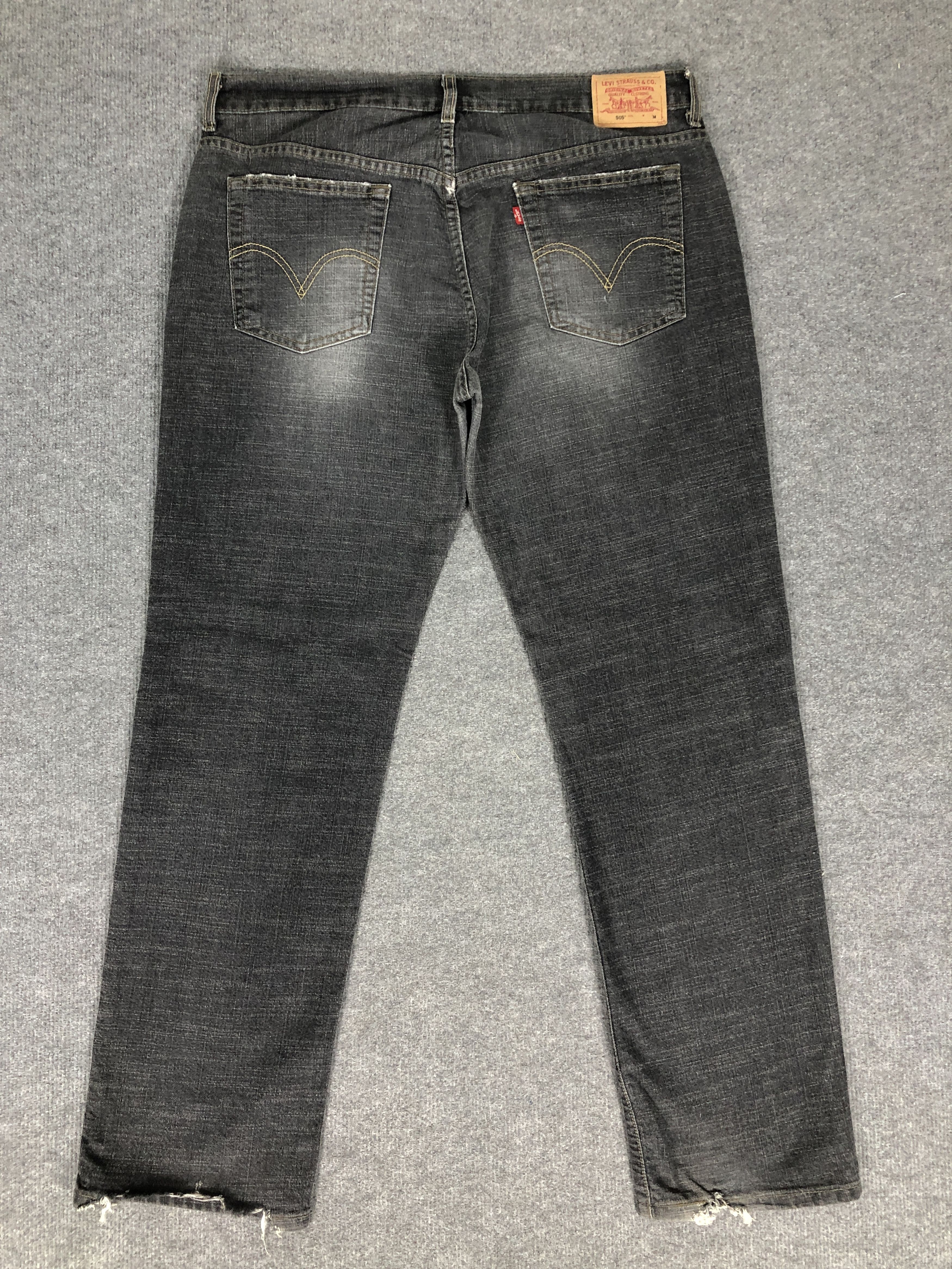 Levi's Levi's 505 Nouveau Straight Stretch Faded Jean Size US 37 - 10 Thumbnail