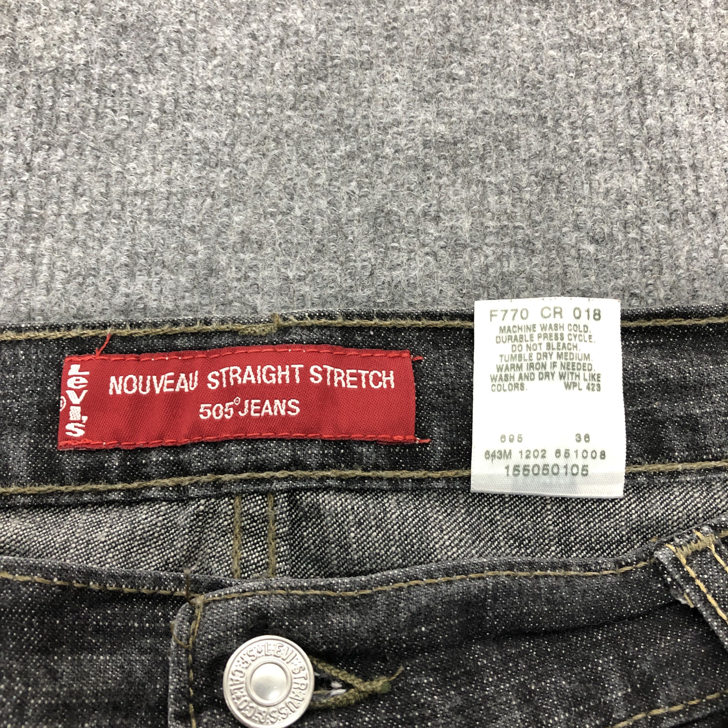 Levi's Levi's 505 Nouveau Straight Stretch Faded Jean Size US 37 - 15 Thumbnail