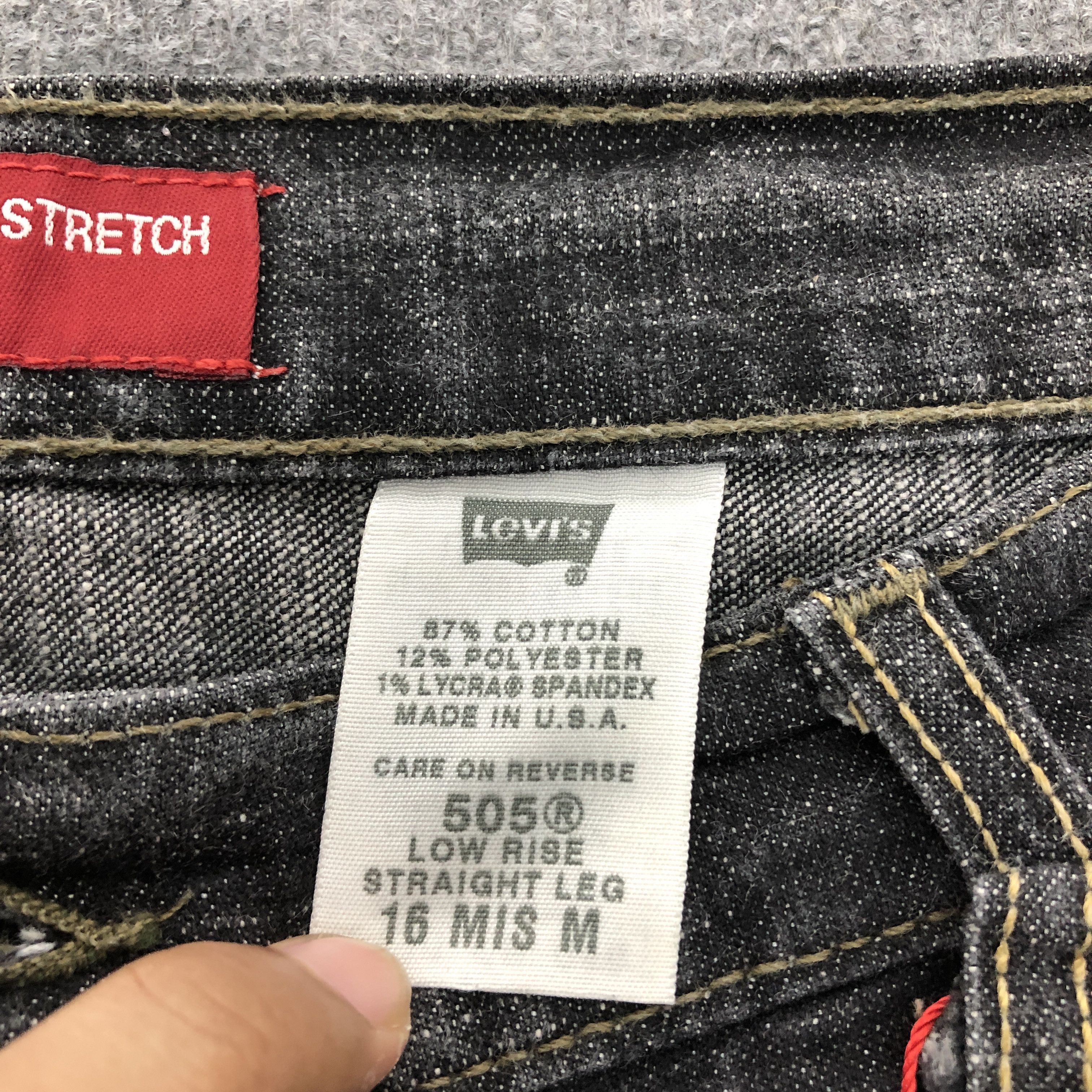 Levi's Levi's 505 Nouveau Straight Stretch Faded Jean Size US 37 - 14 Thumbnail